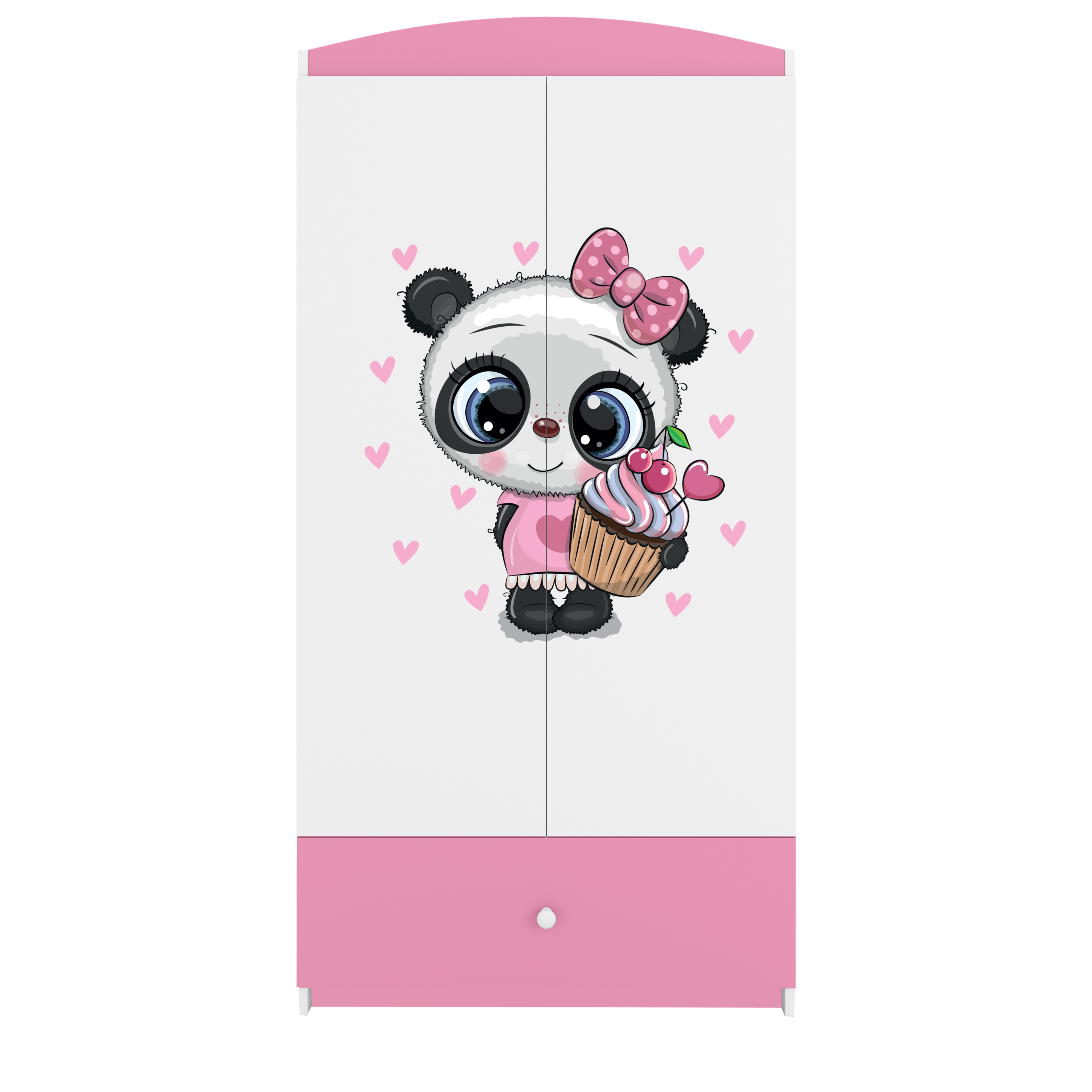 Armoire enfant rose clair