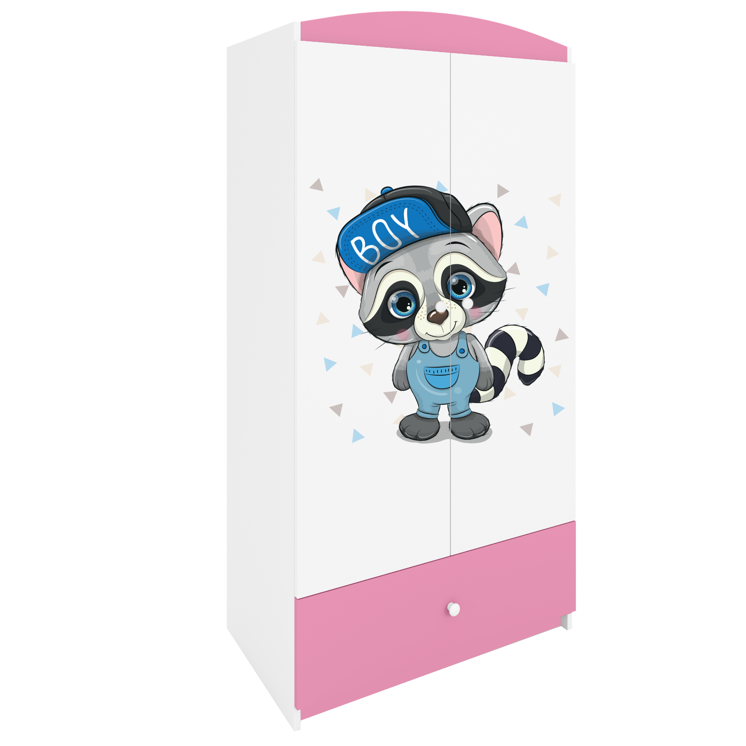 Armoire enfant rose clair