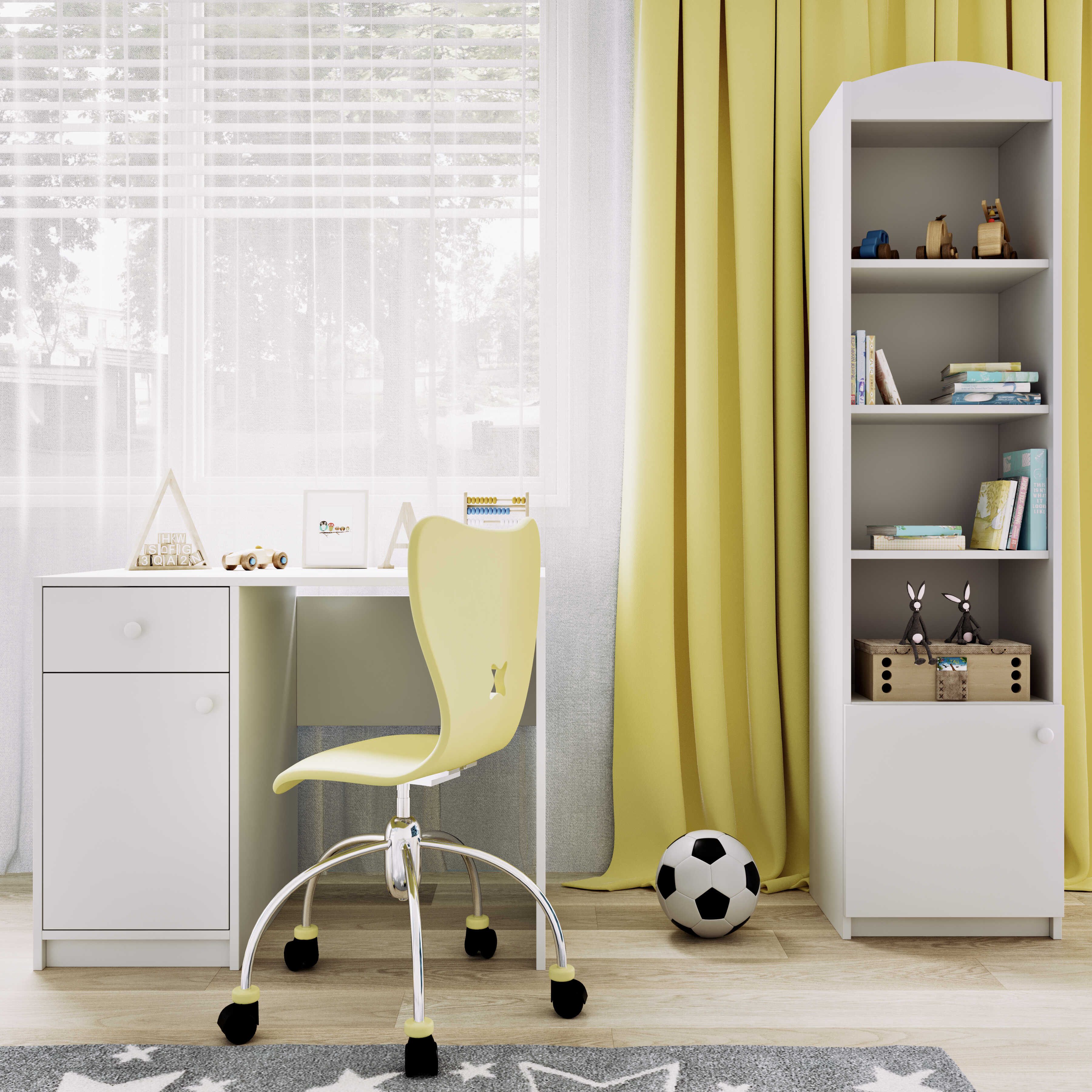Bureau enfant blanc