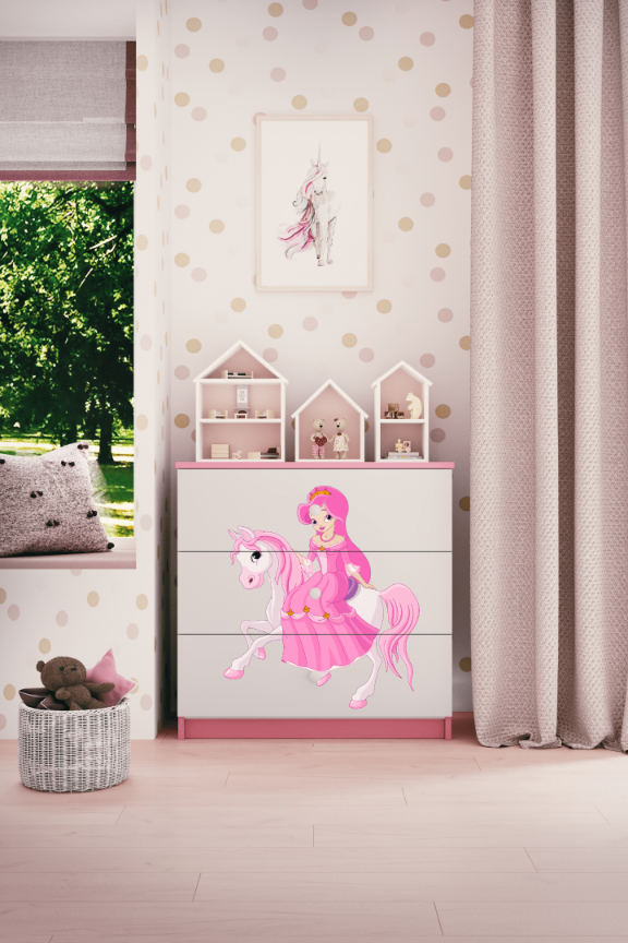 Kinderkommode Rosa
