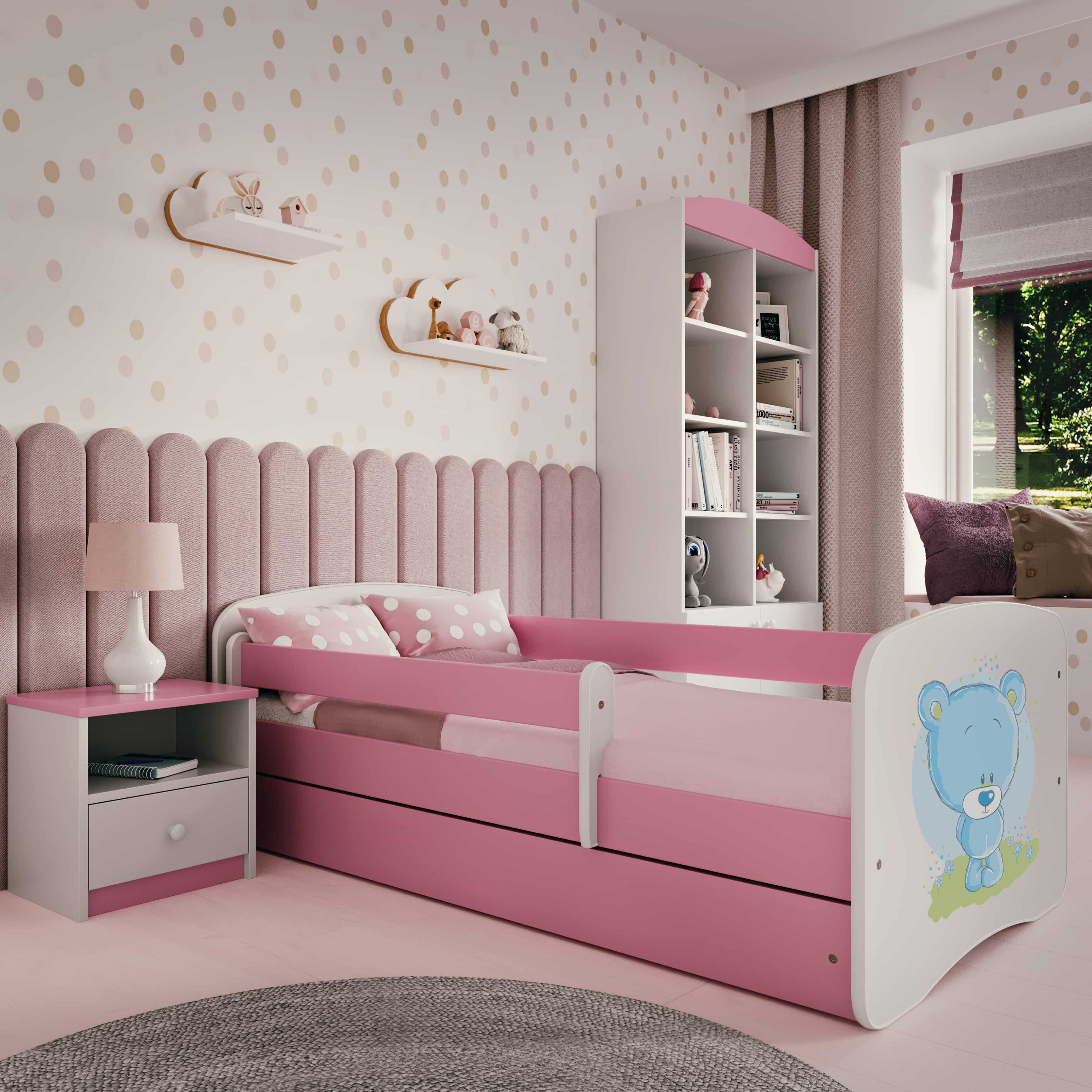 Lit enfant rose