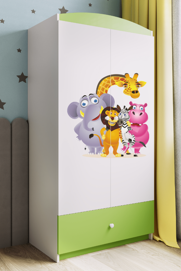 Armoire enfant vert