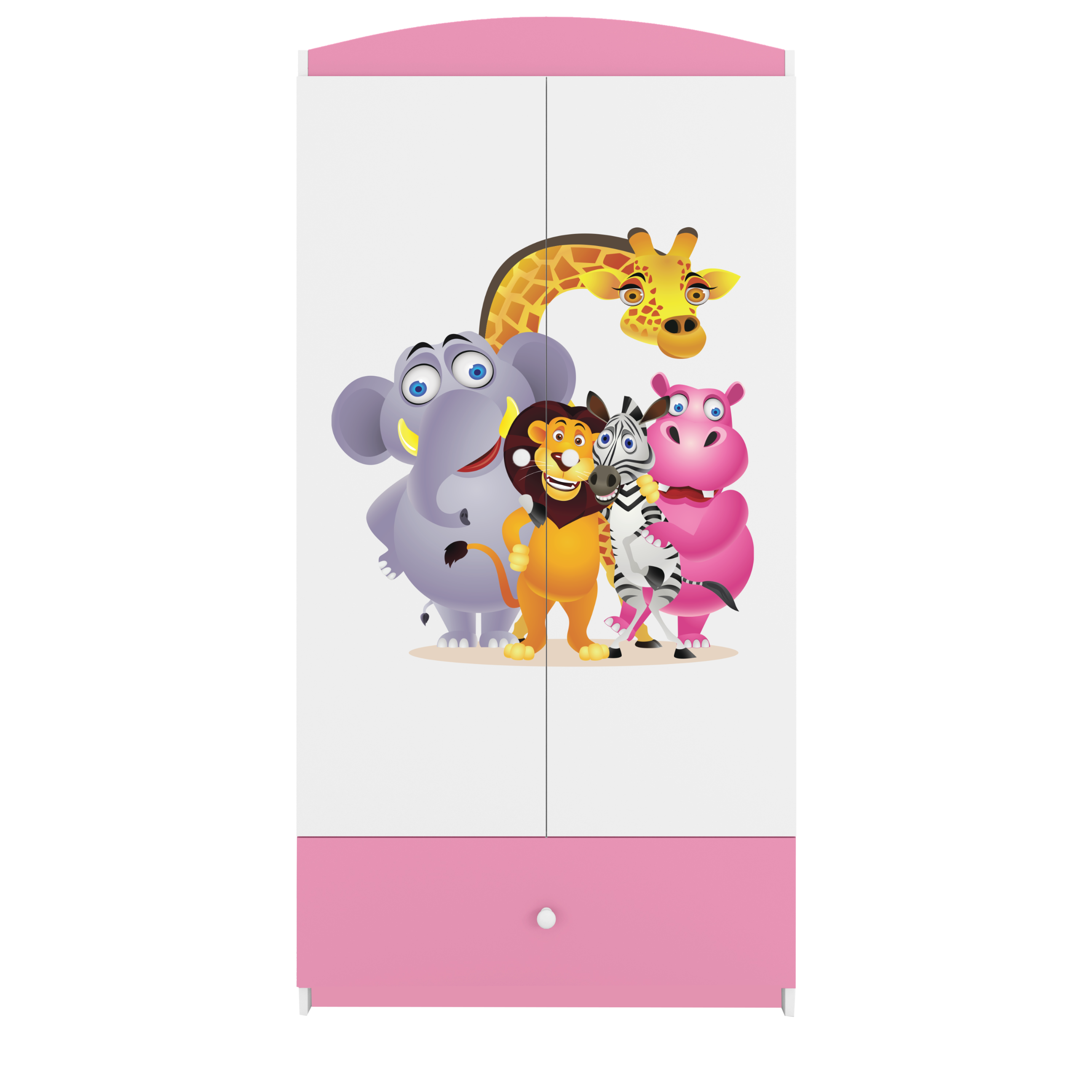 Armoire enfant rose clair