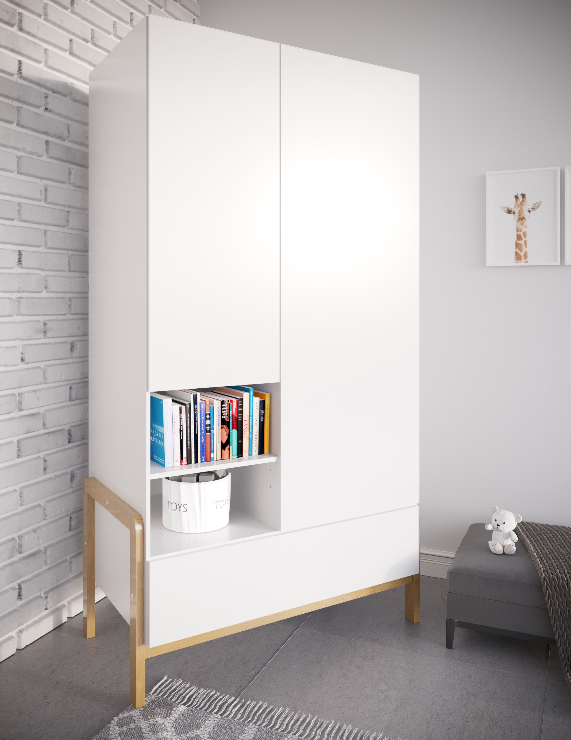 Armoire enfant blanc