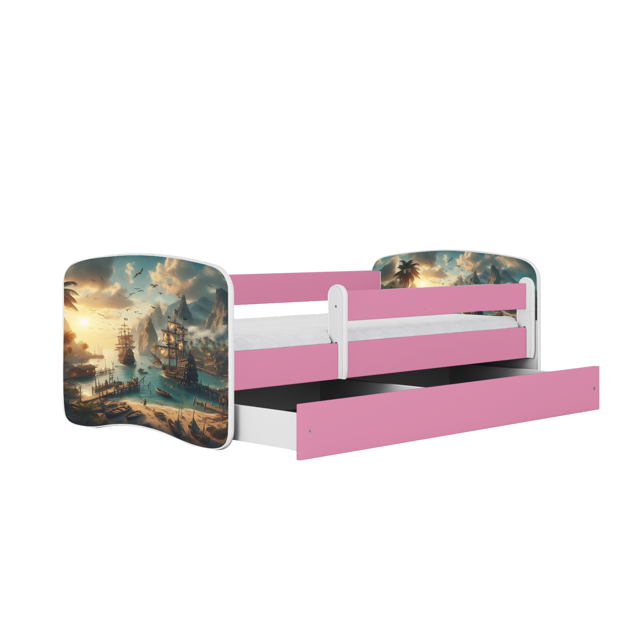 Lit enfant rose