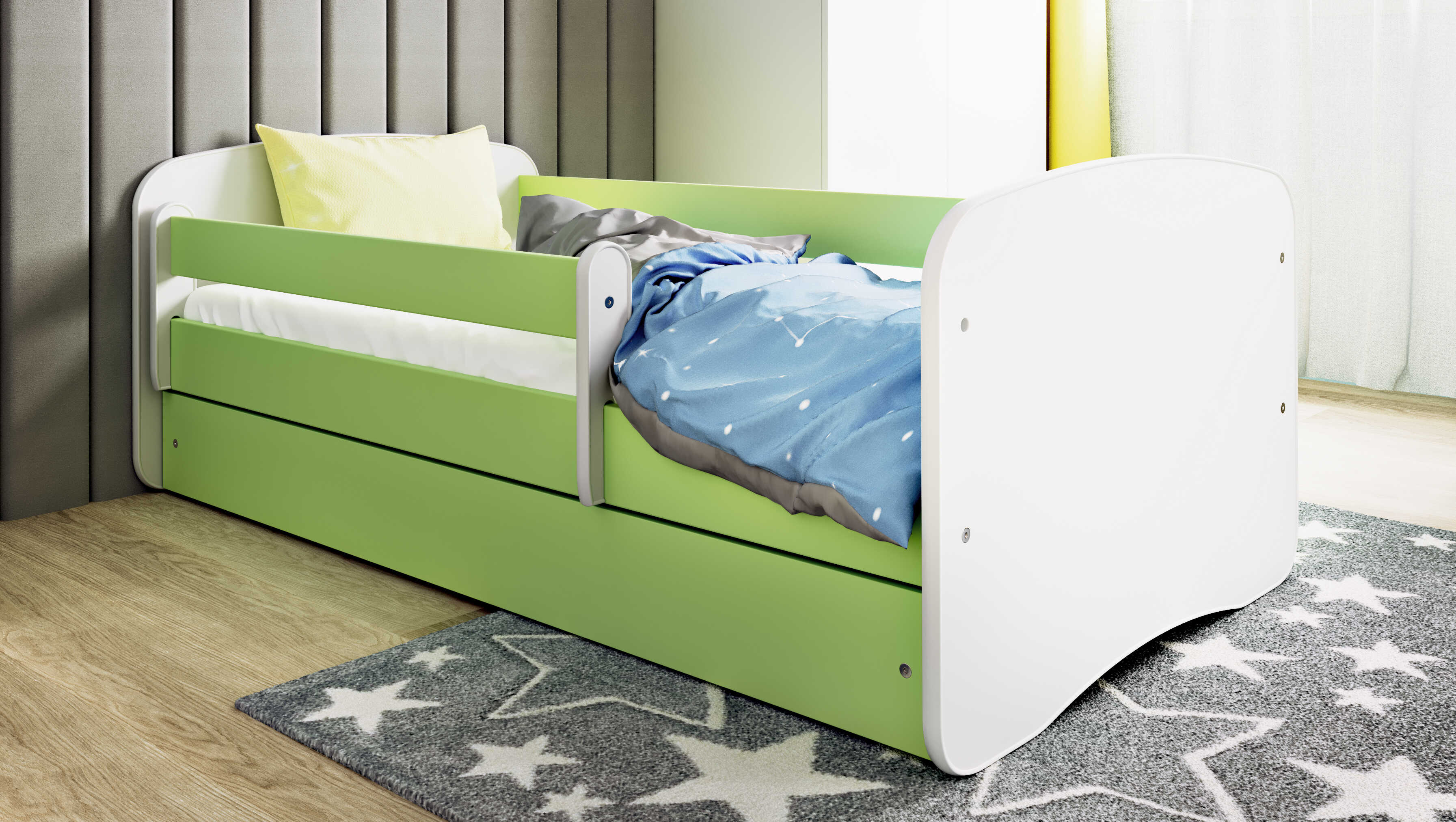 Lit enfant vert