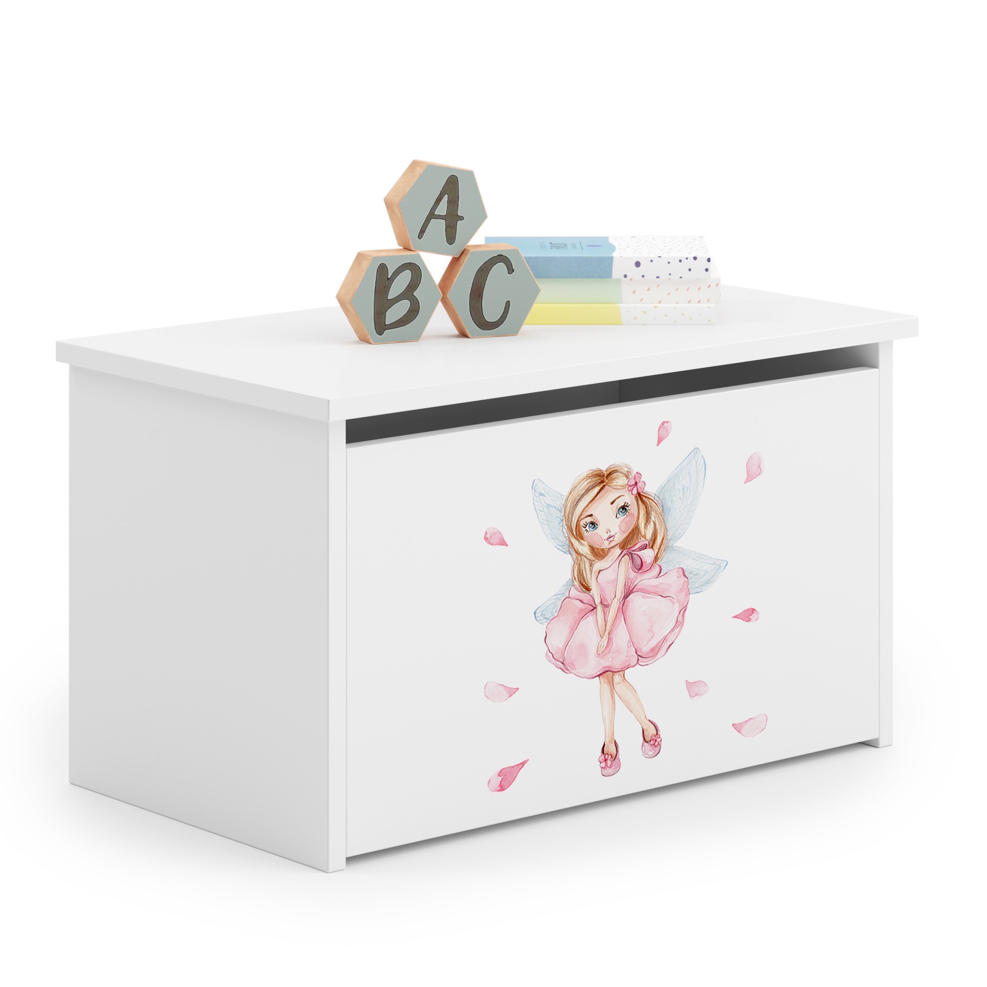 Coffre à jouets enfant blanc