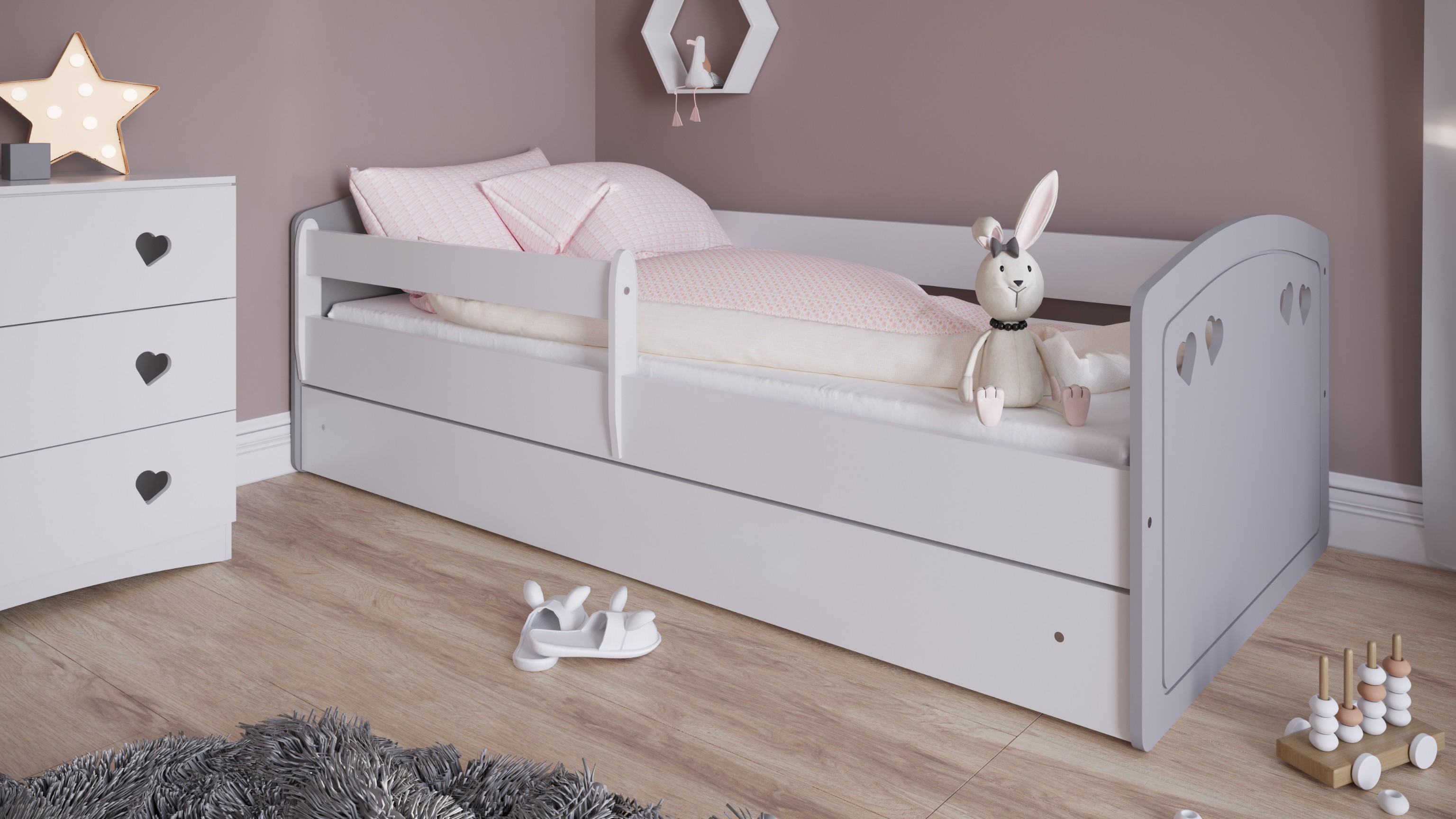 Lit enfant Gris