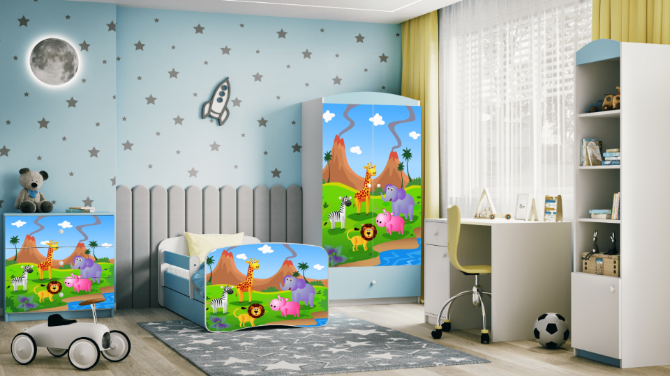 Commode enfant bleu