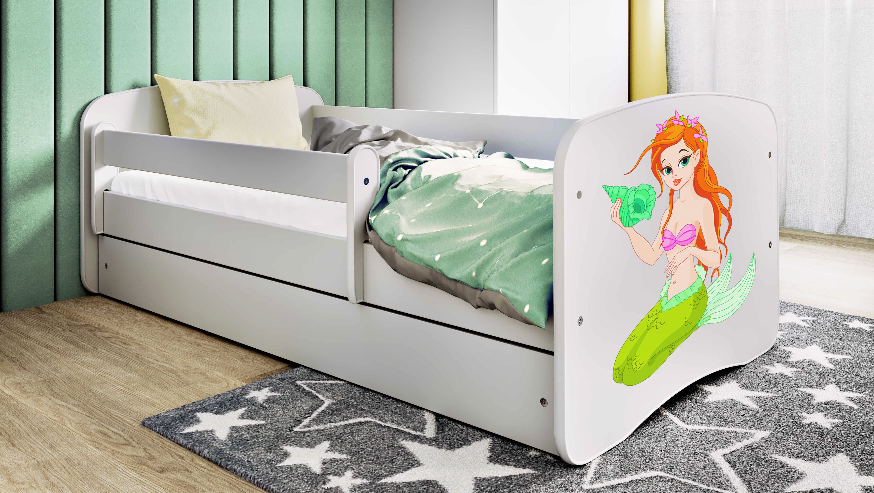 Lit enfant 80 x 160 cm, motif Sirène, vue 2