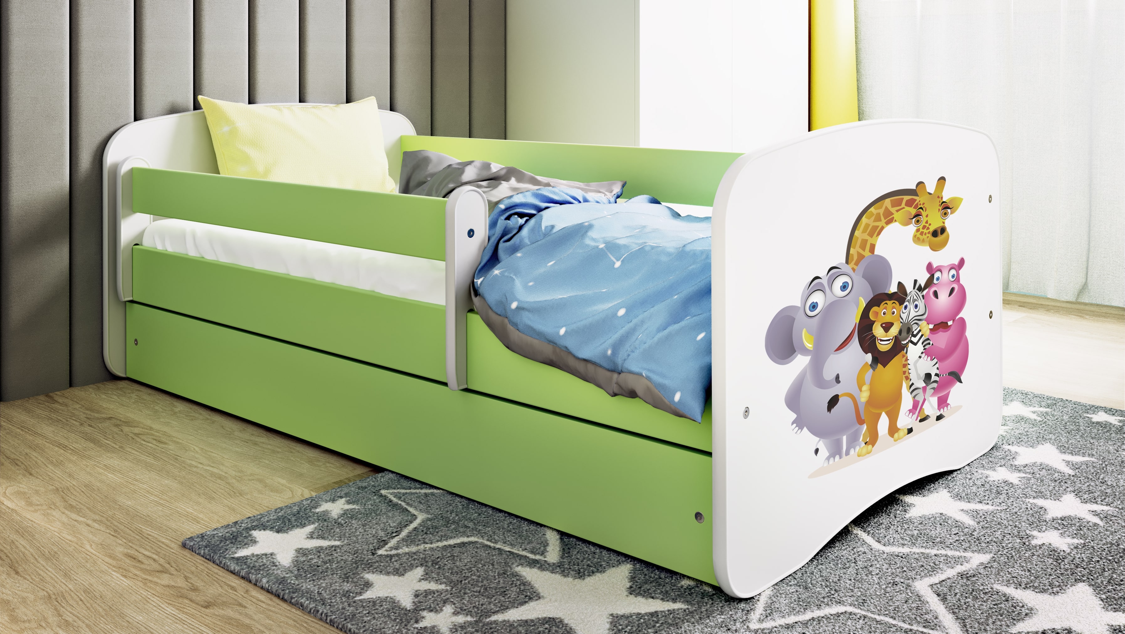 Lit enfant vert