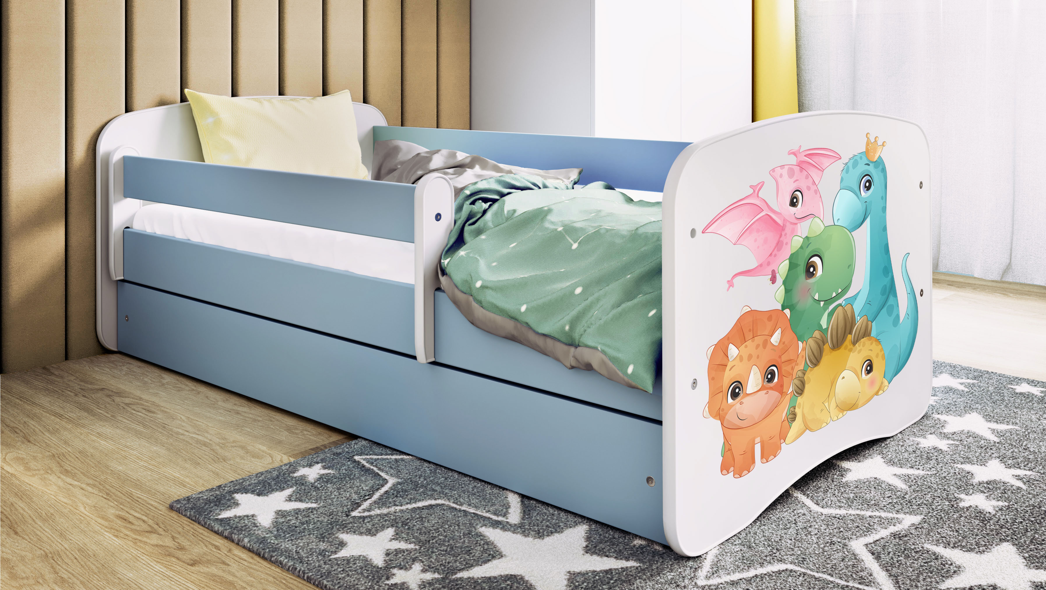 Lit enfant 80 x 160 cm, motif Dinosaure, vue 2