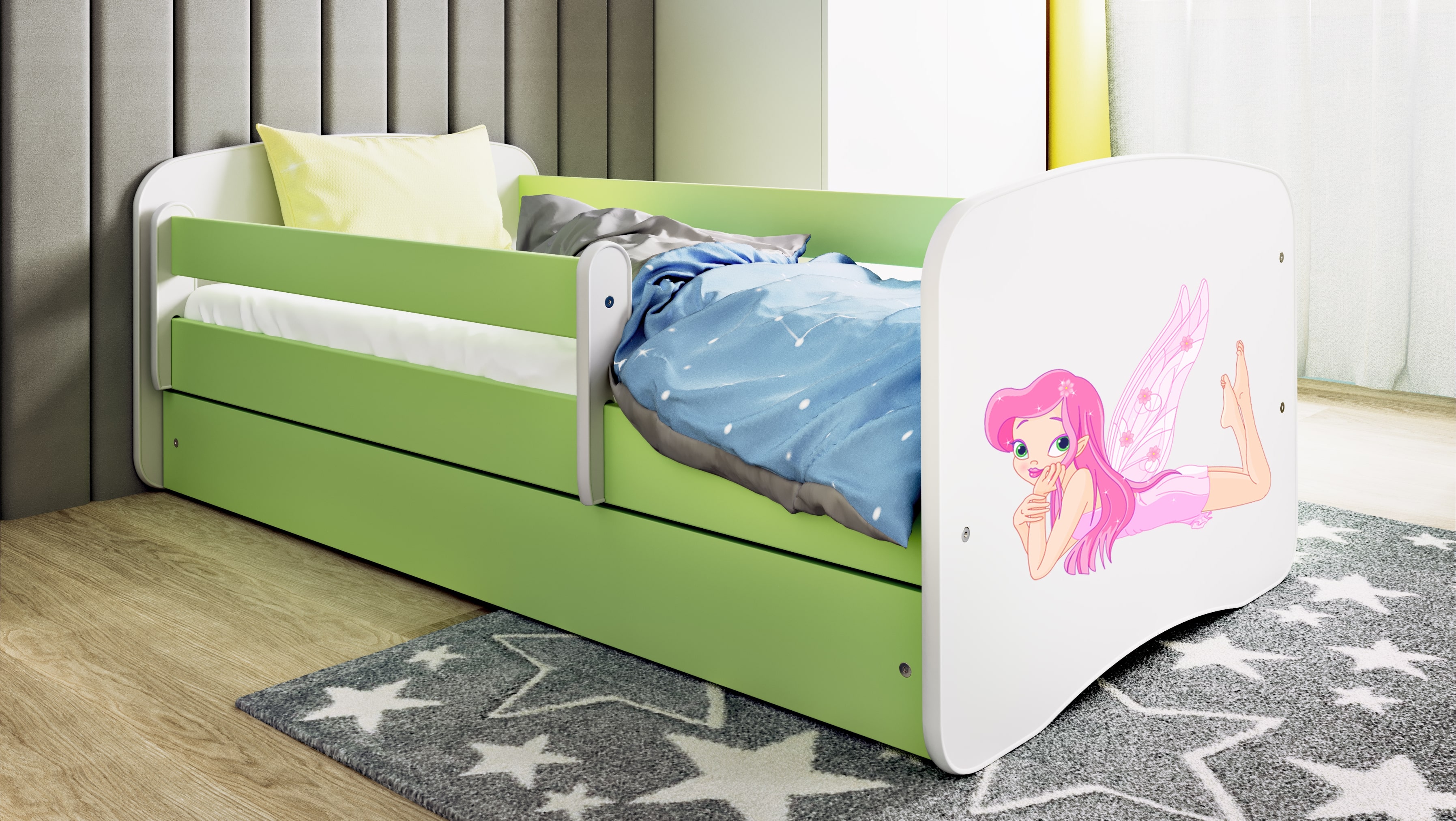 Lit enfant vert