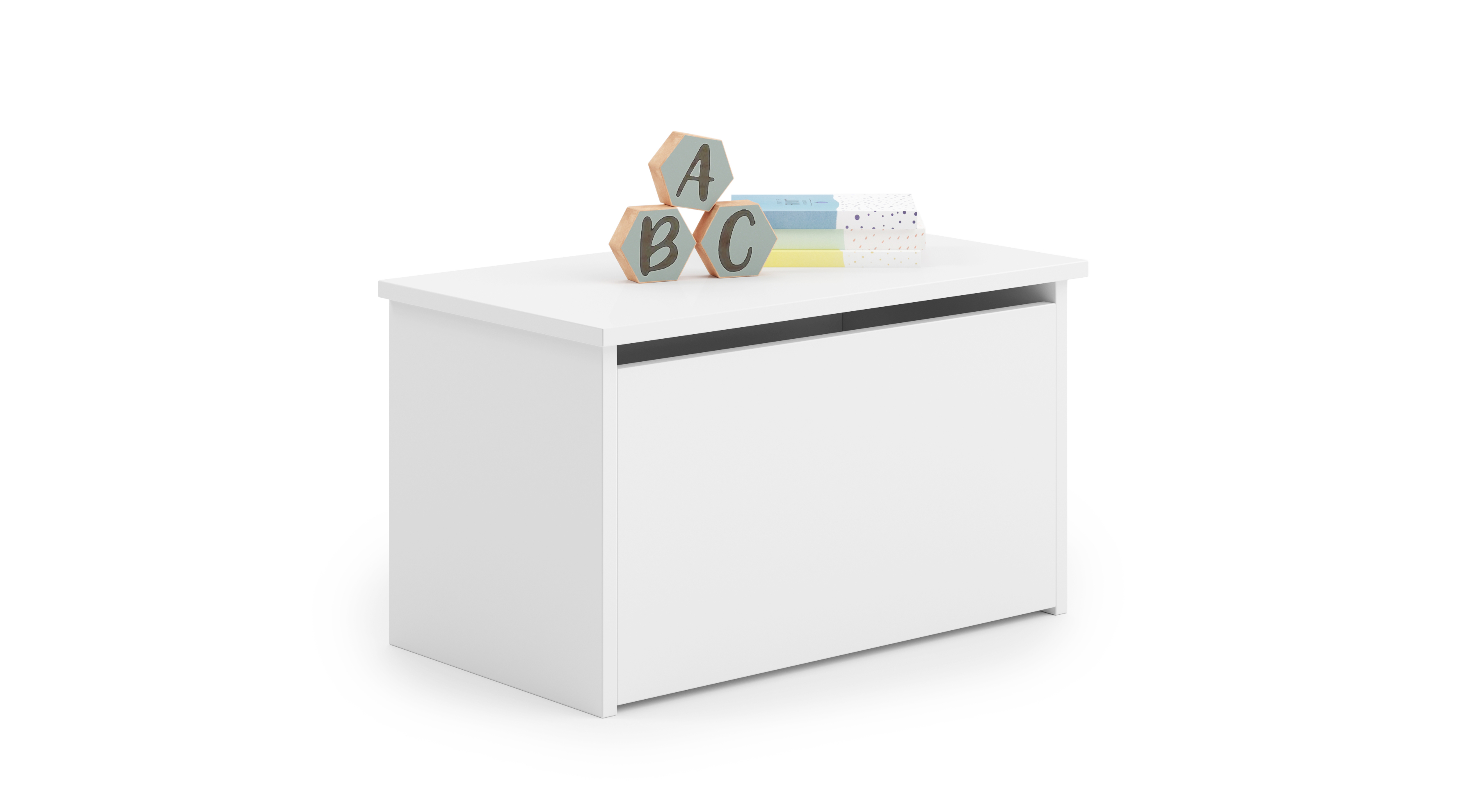 Coffre à jouets enfant blanc