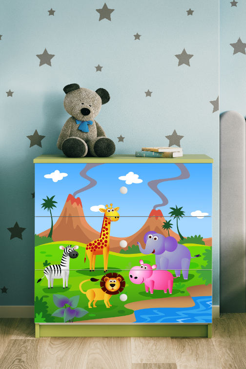 Kinderkommode Grün