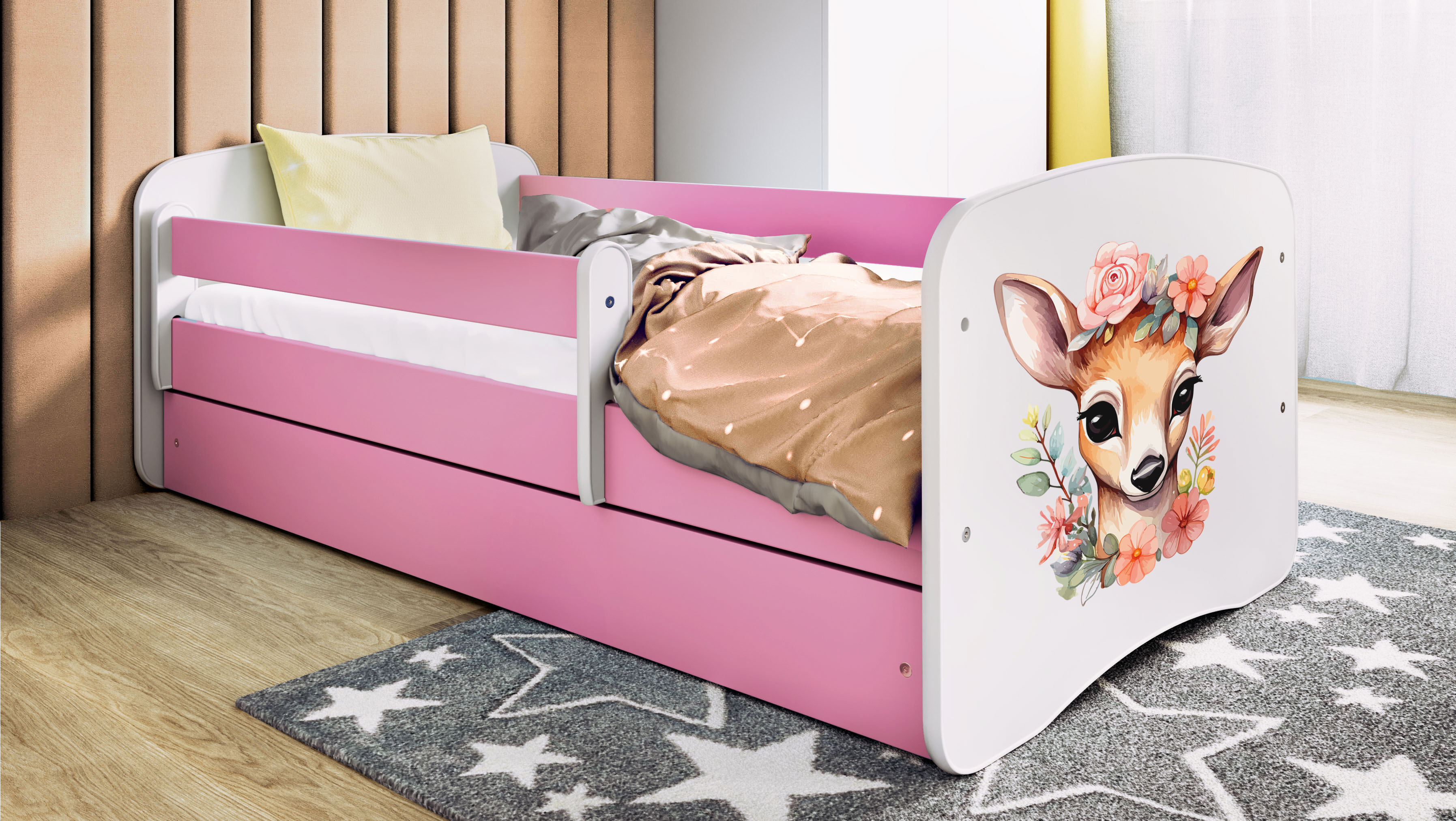 Lit enfant rose