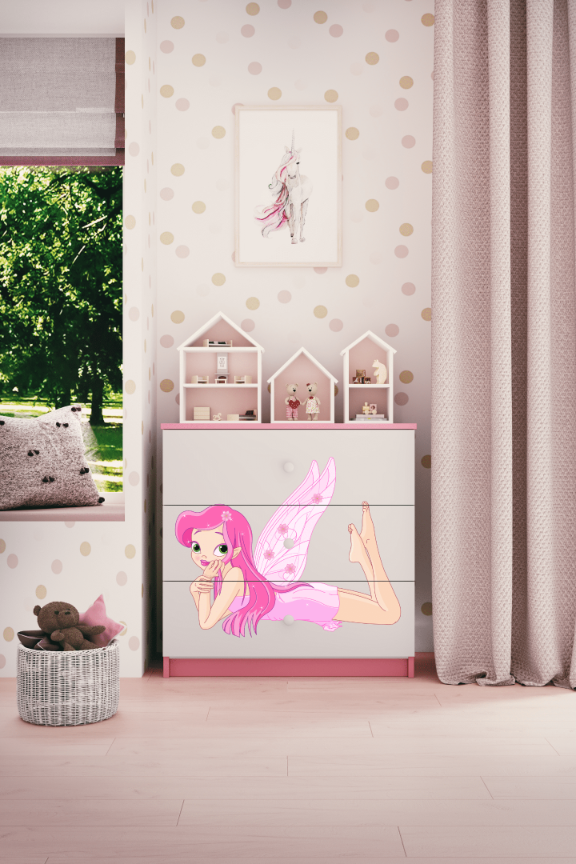 Kinderkommode Rosa
