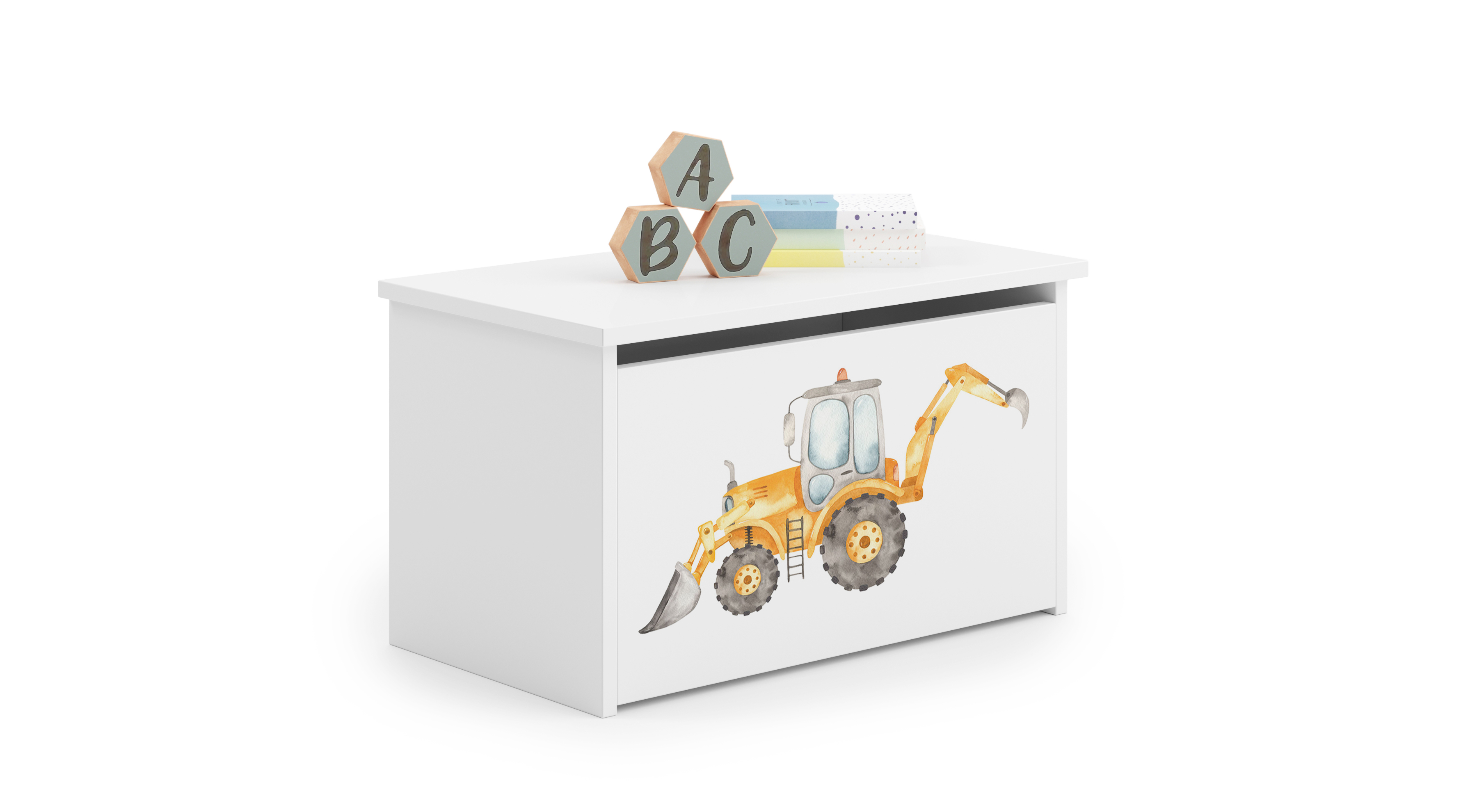 Coffre à jouets enfant blanc