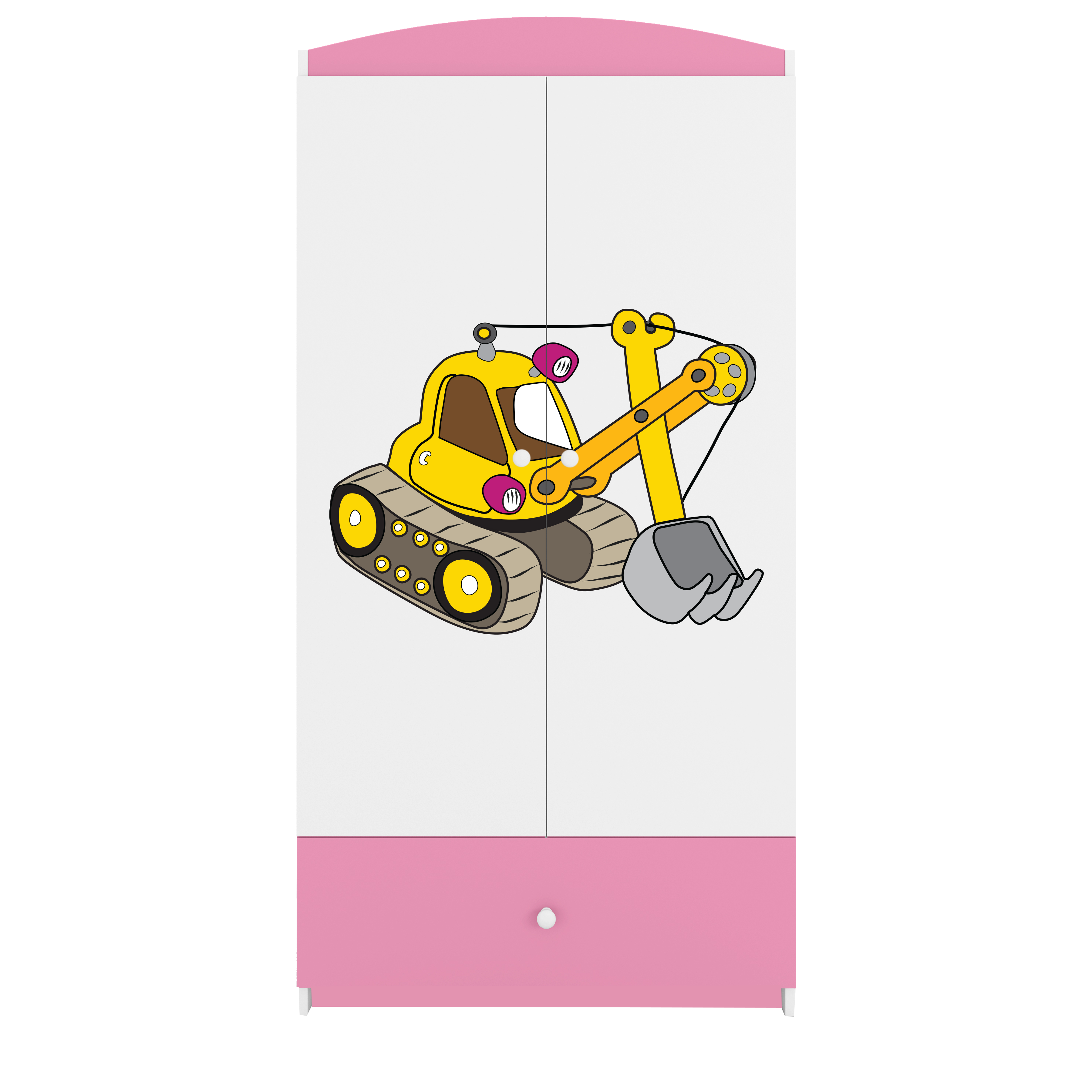 Armoire enfant rose clair