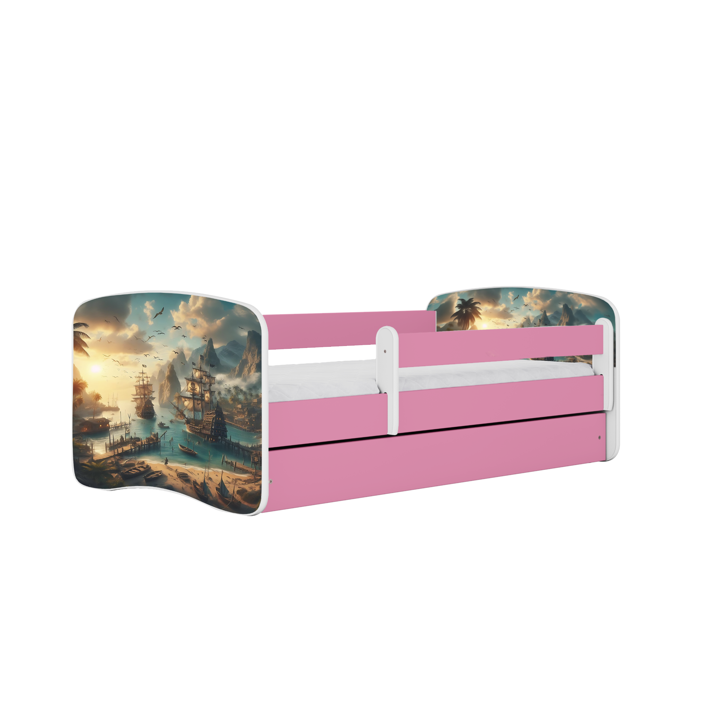 Lit enfant 70 x 140 cm, motif Bateau, vue 1