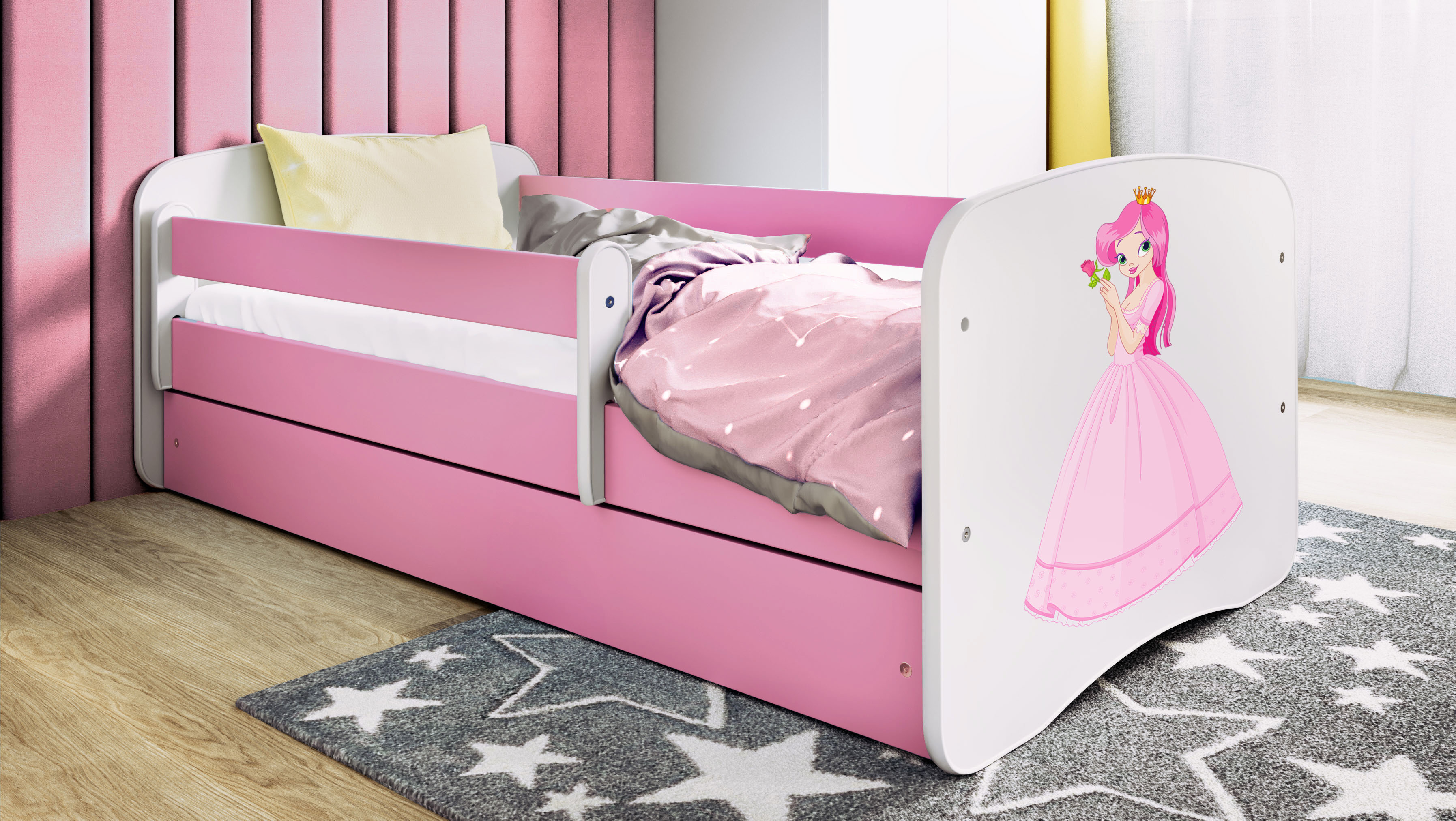 Lit enfant 70 x 140 cm, motif Princesse, vue 2