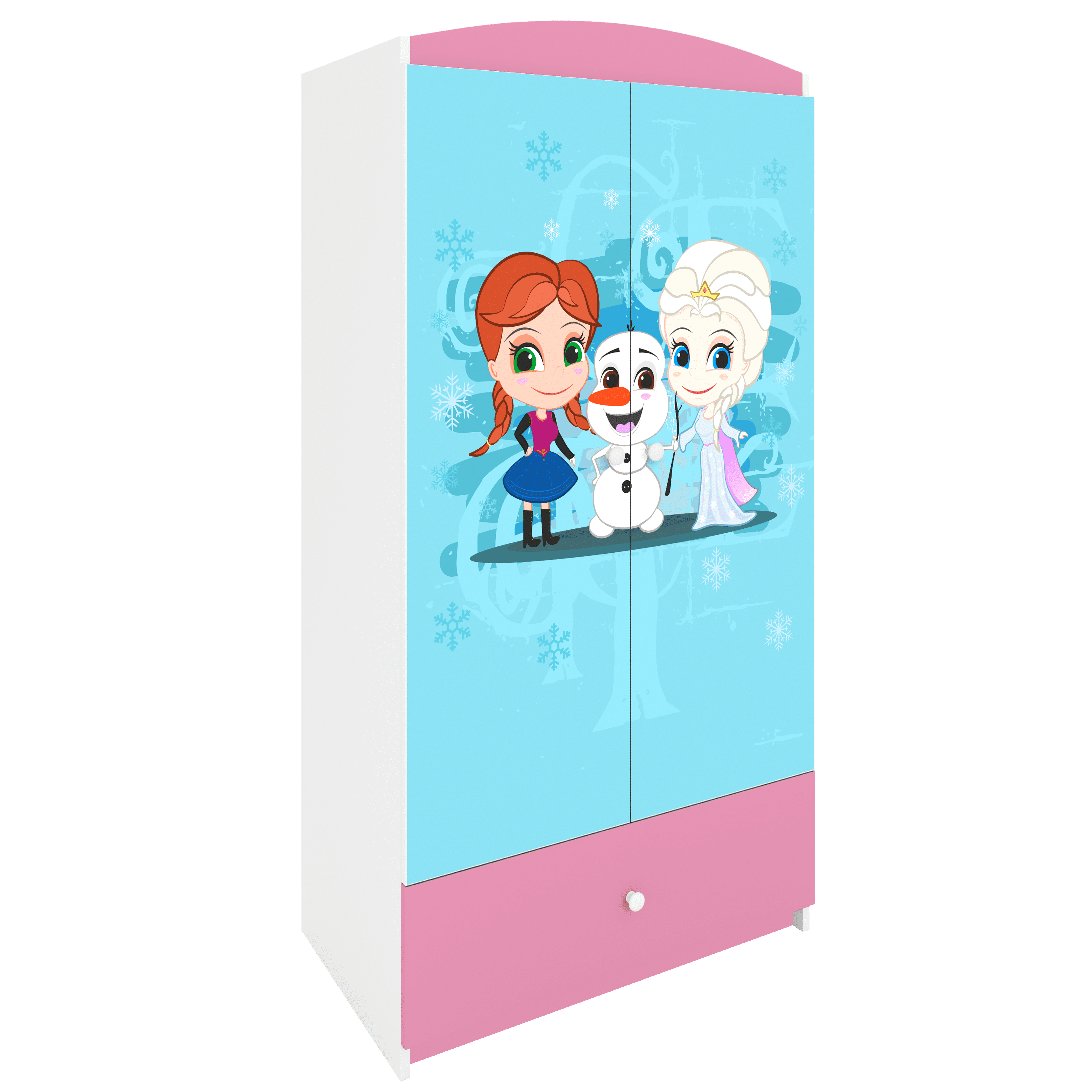 Armoire enfant rose clair