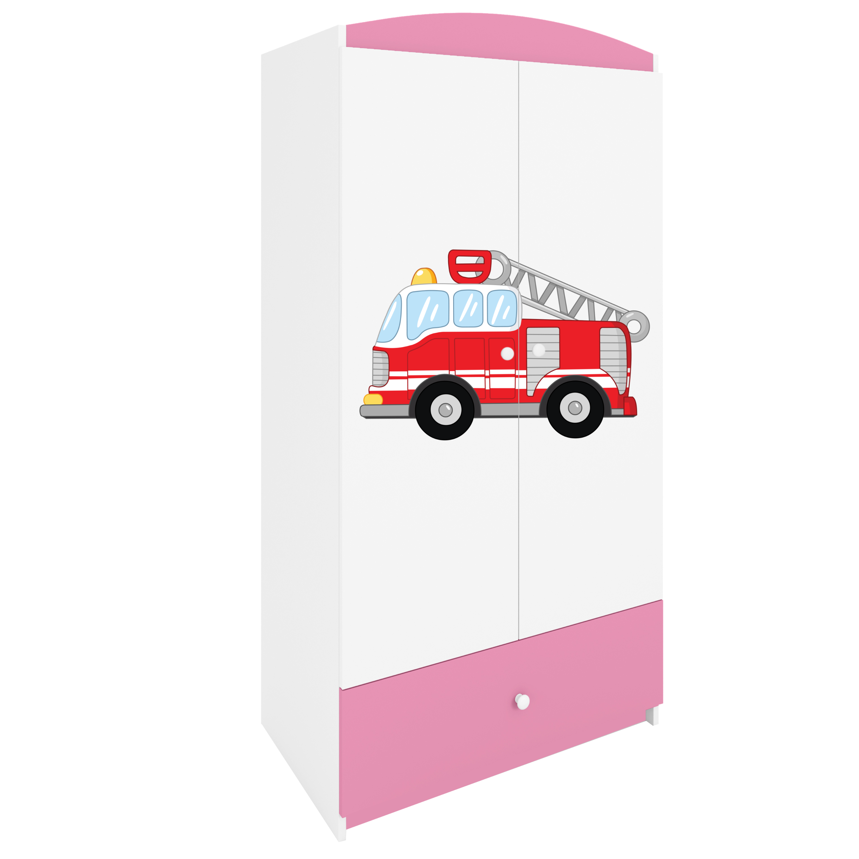 Armoire enfant rose clair