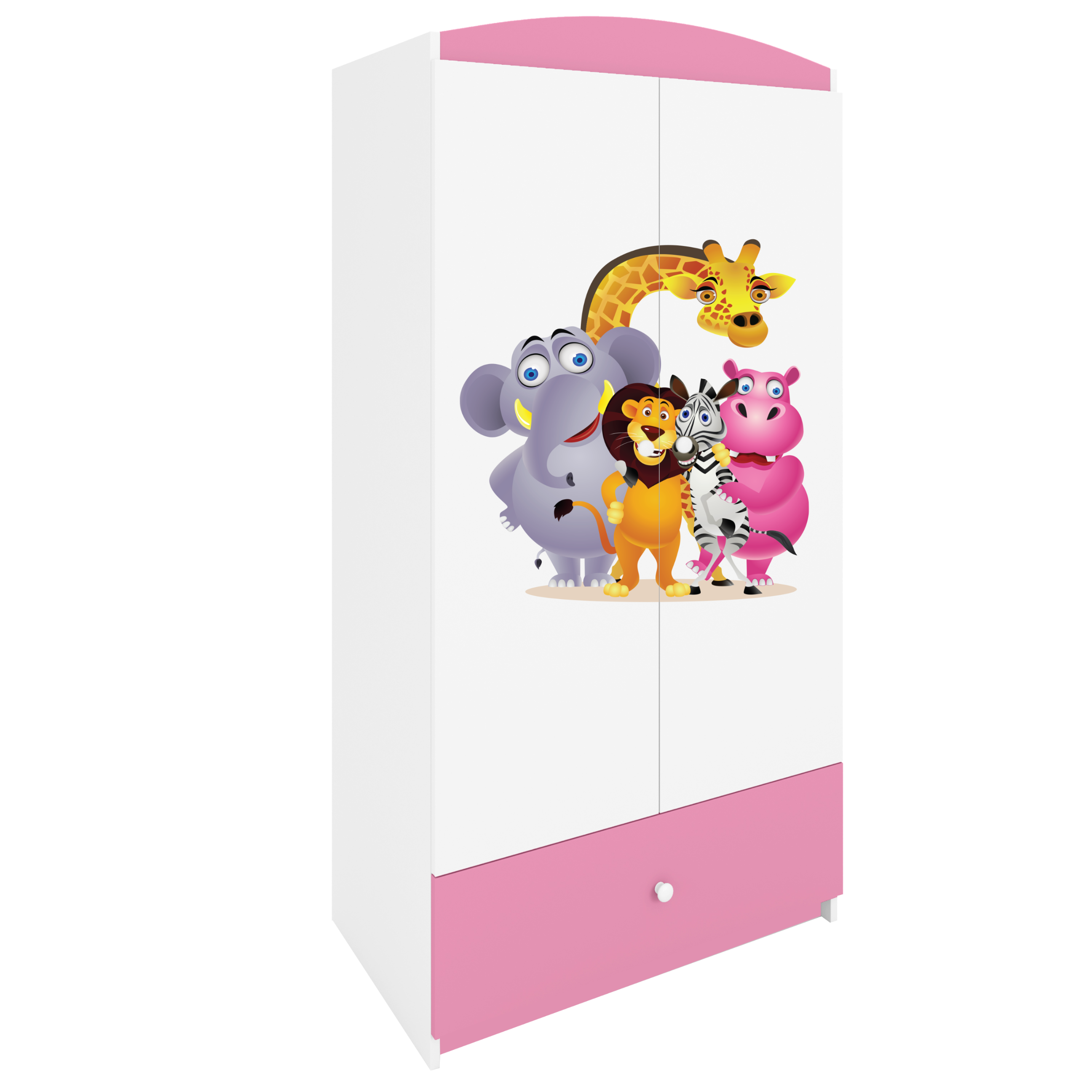 Armoire enfant rose clair