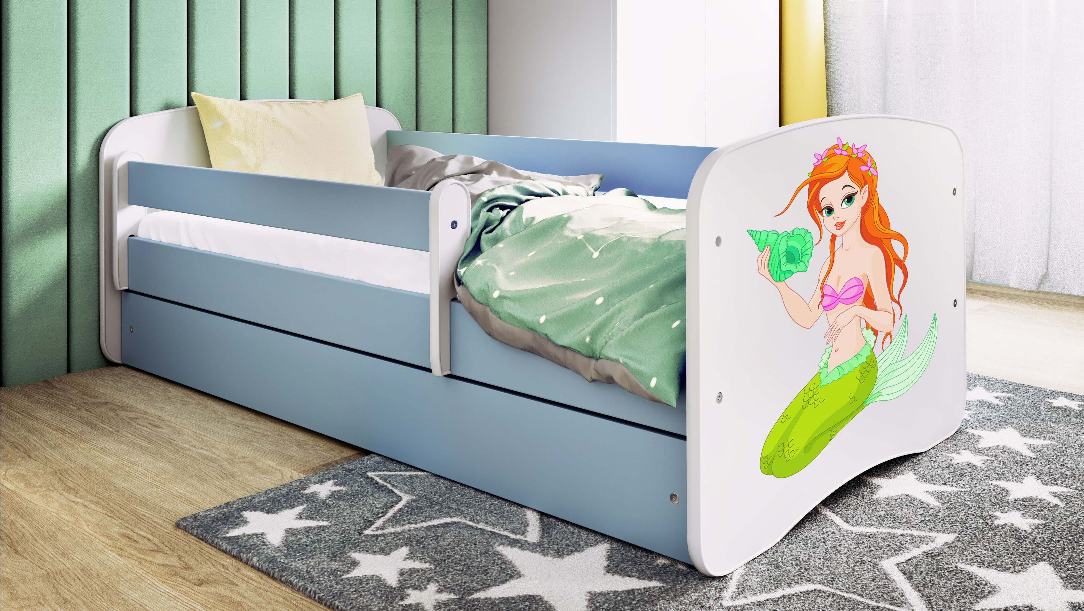 Lit enfant 70 x 140 cm, motif Sirène, vue 2