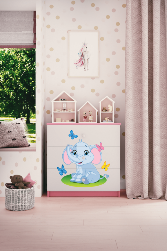 Kinderkommode Rosa