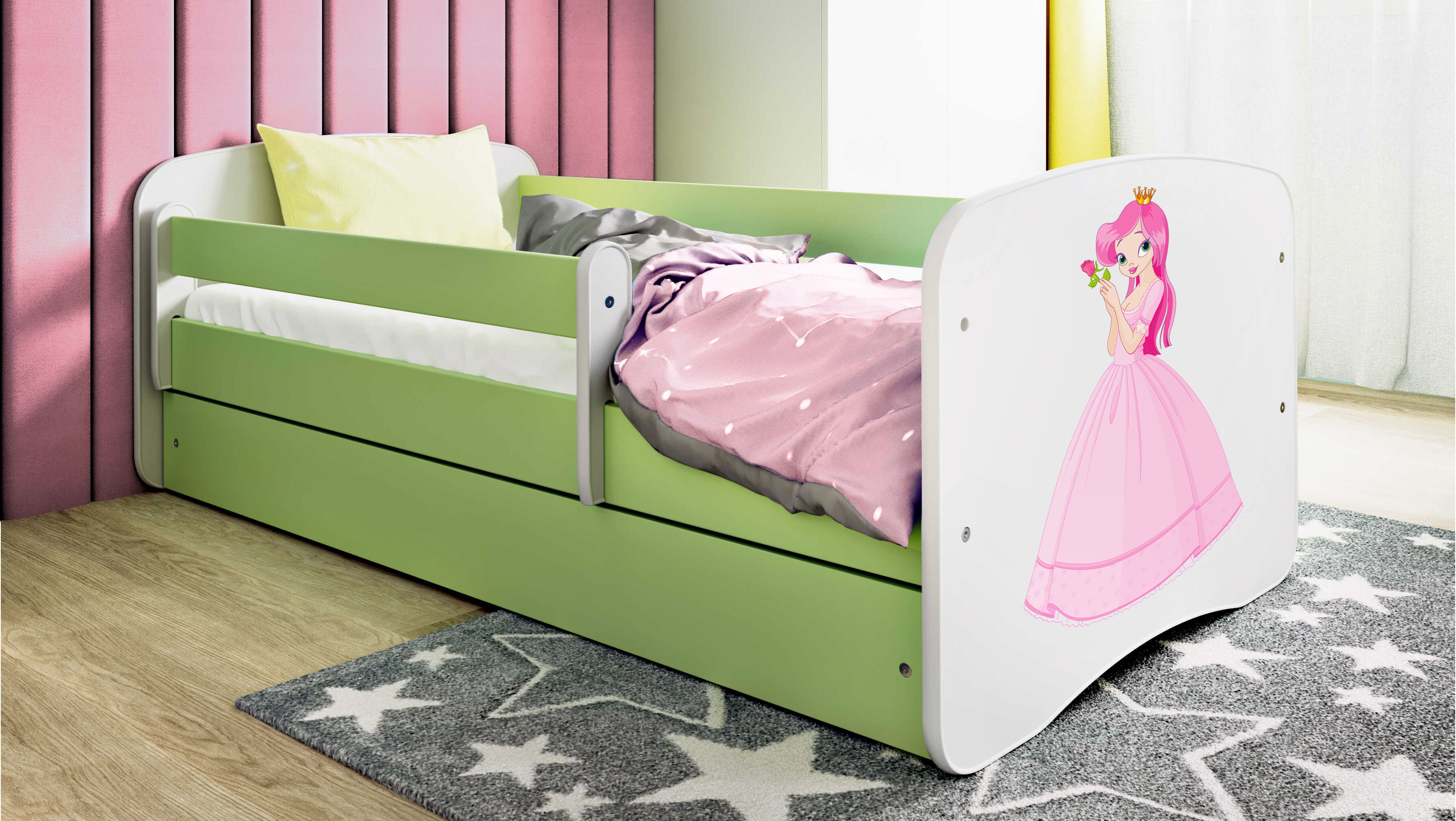Lit enfant vert