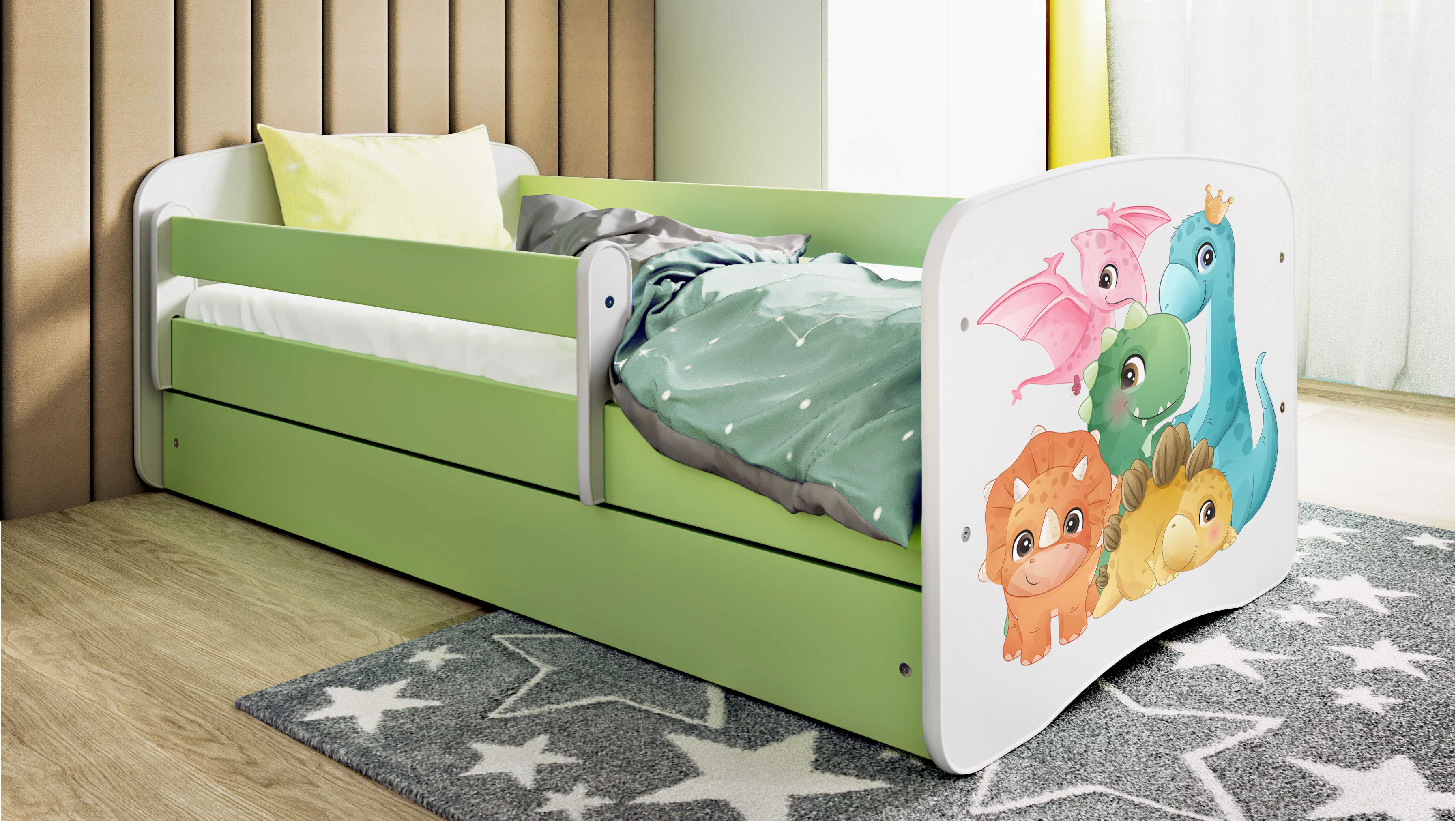 Lit enfant 80 x 160 cm, motif Dinosaure, vue 2