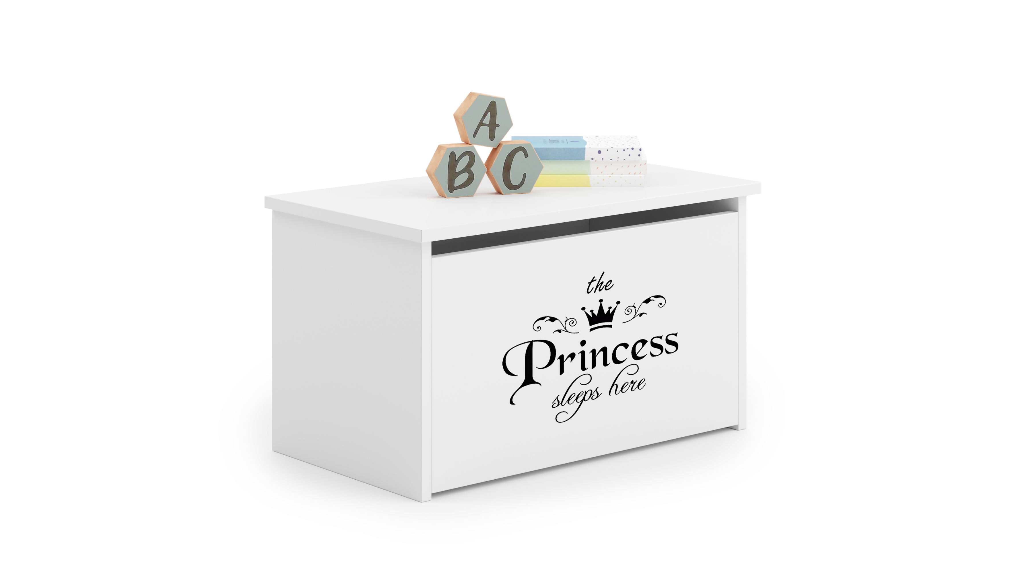 Coffre à jouets enfant blanc