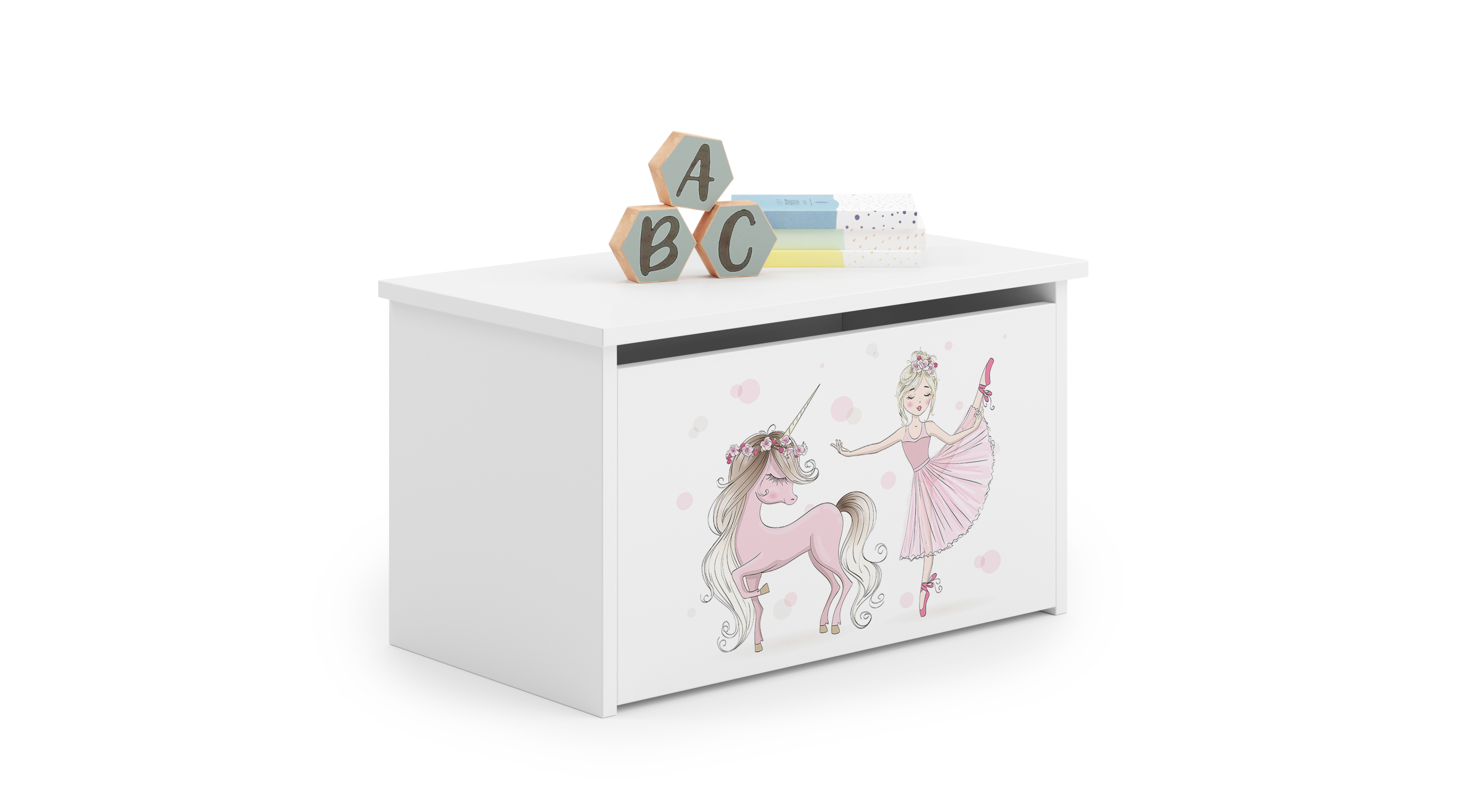 Coffre à jouets enfant blanc
