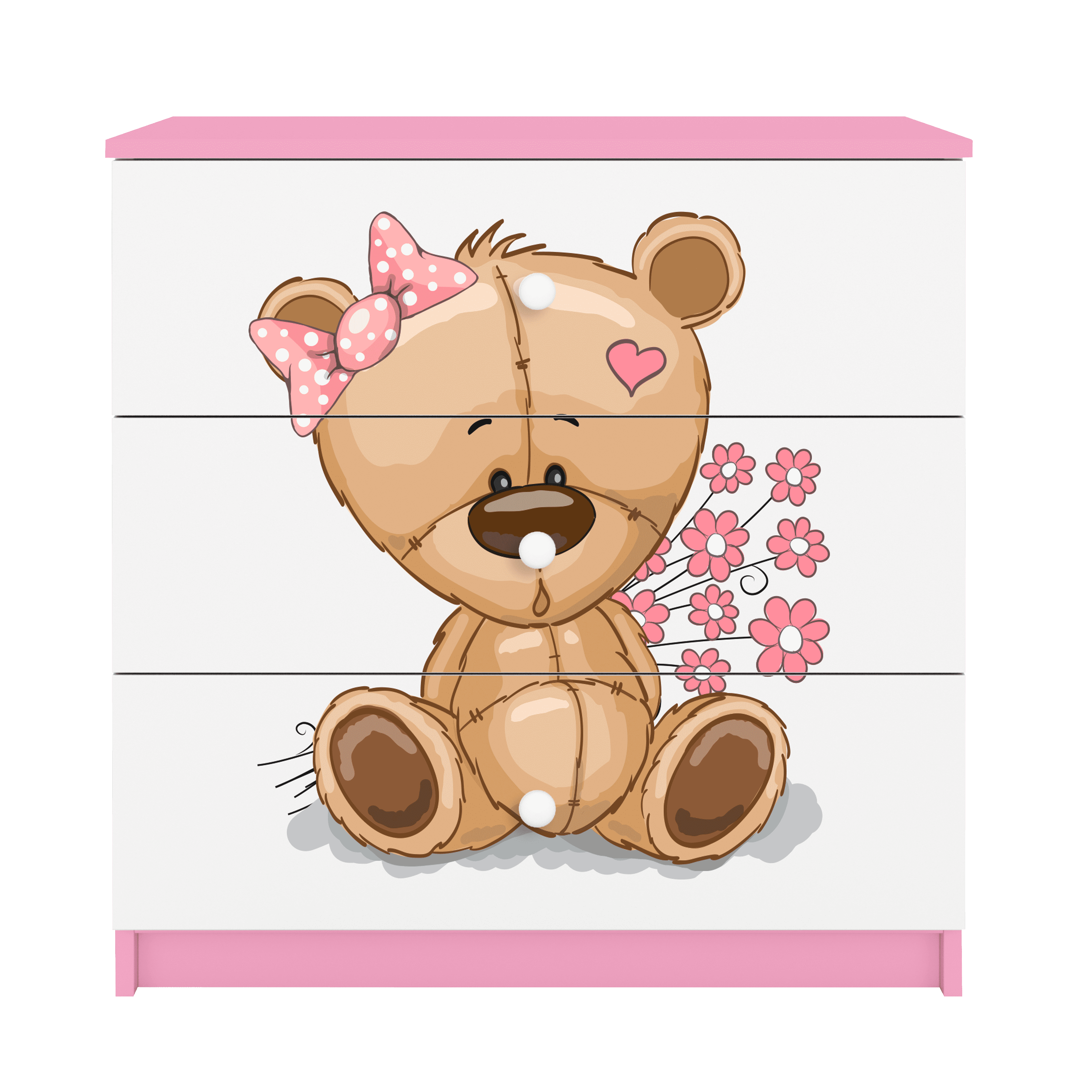 Commode enfant rose