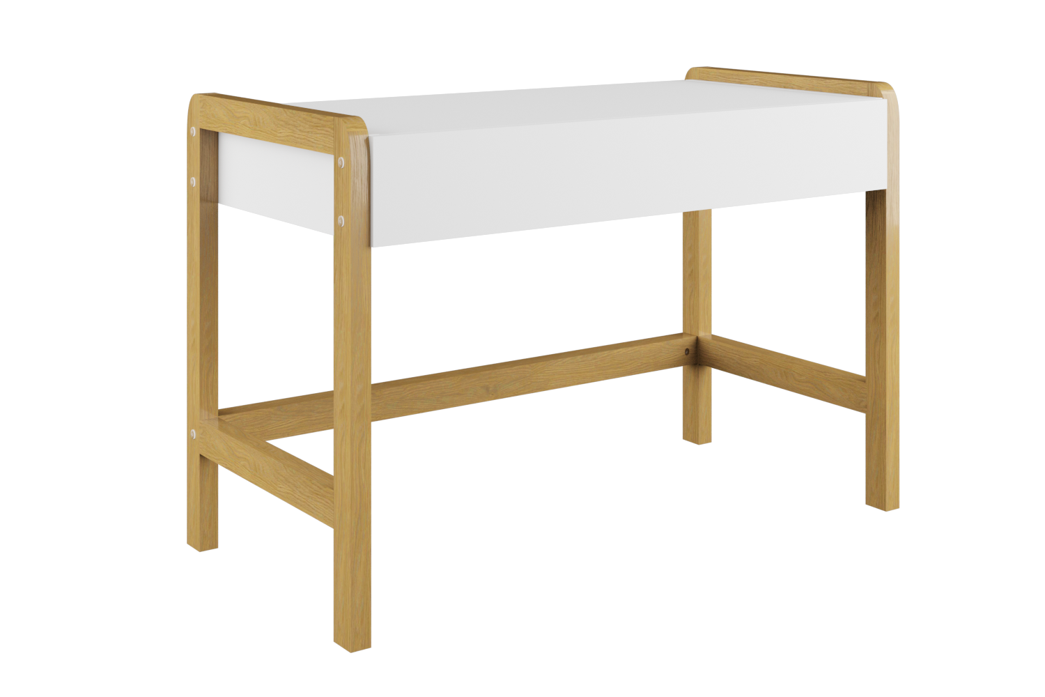 Bureau enfant blanc et chene clair
