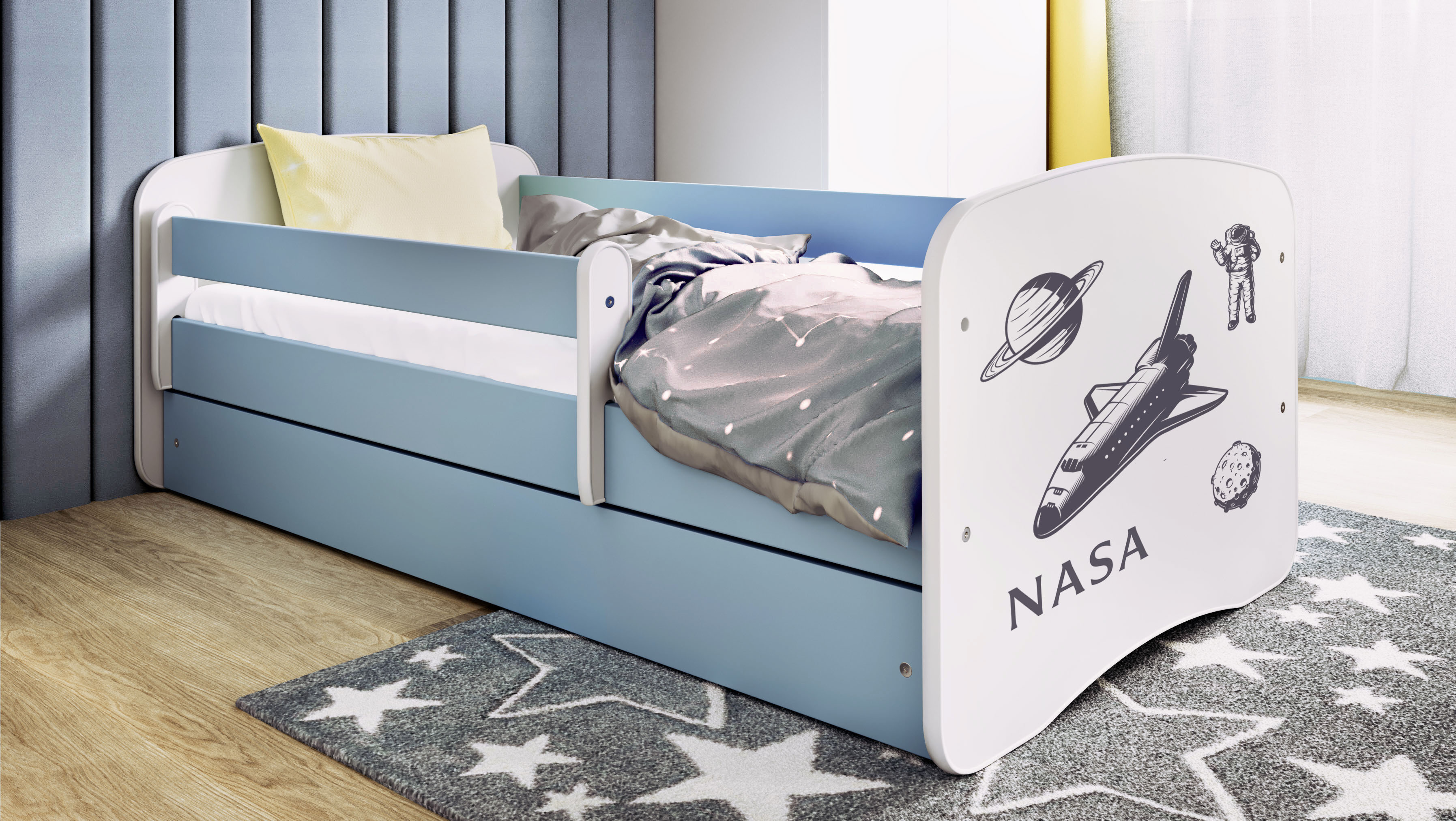 Lit enfant 80 x 160 cm, motif Espace, vue 2