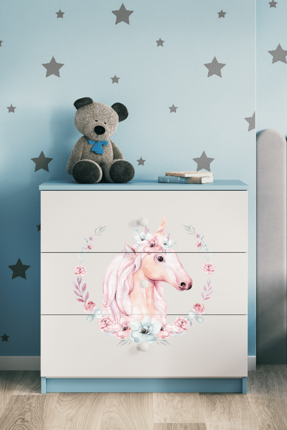 Kinderkommode Blau