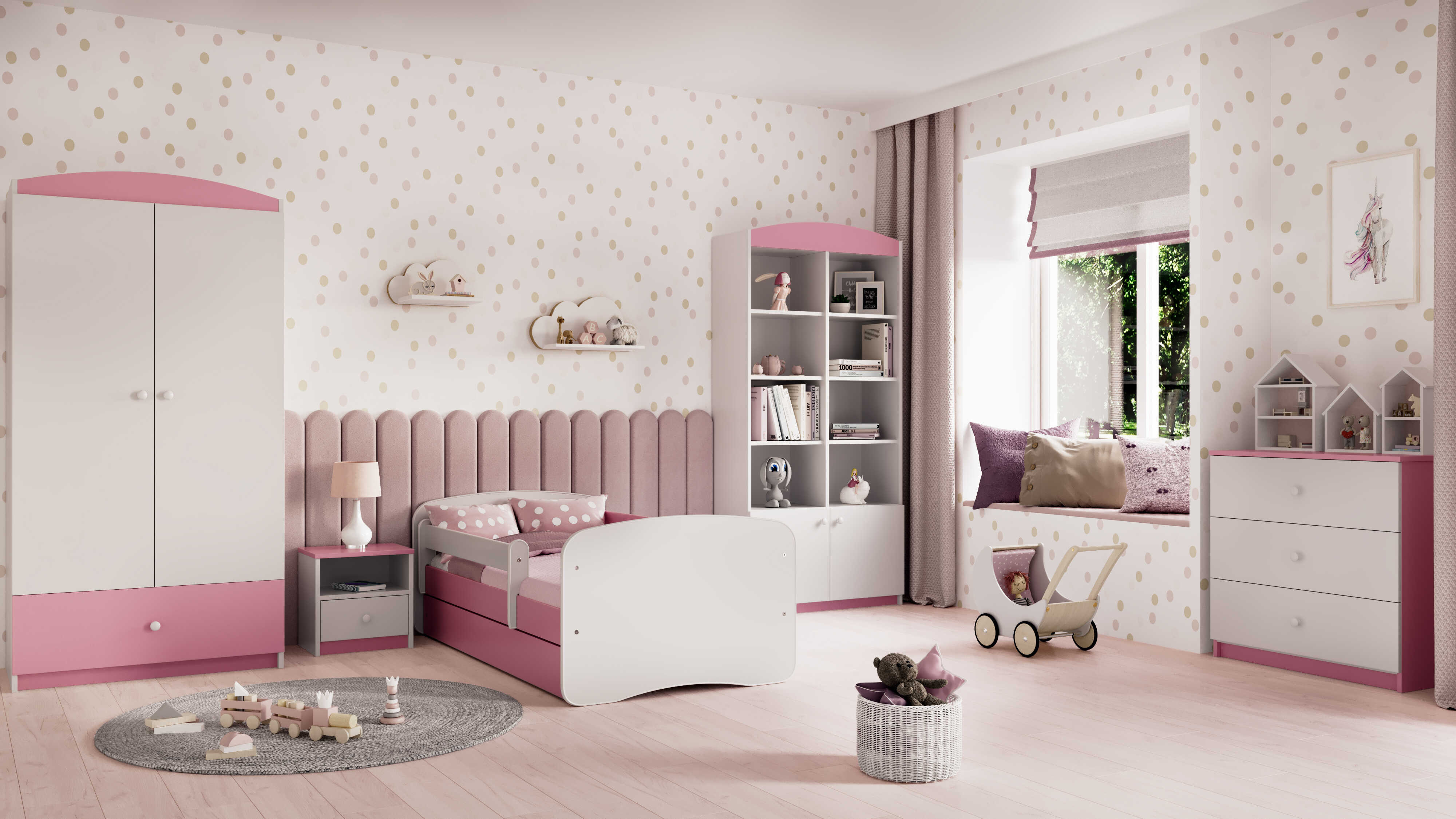 Kinderkommode Rosa
