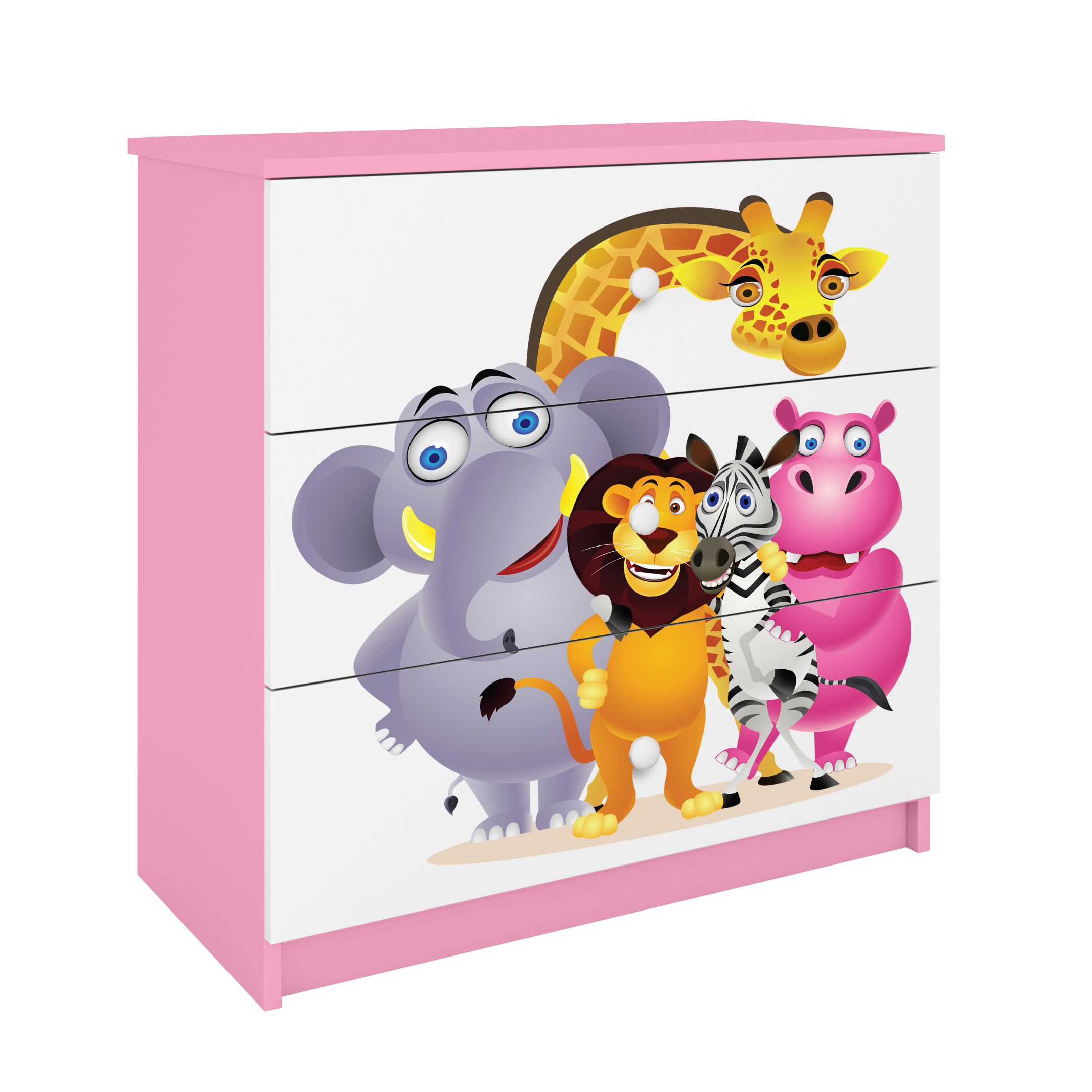 Commode enfant rose