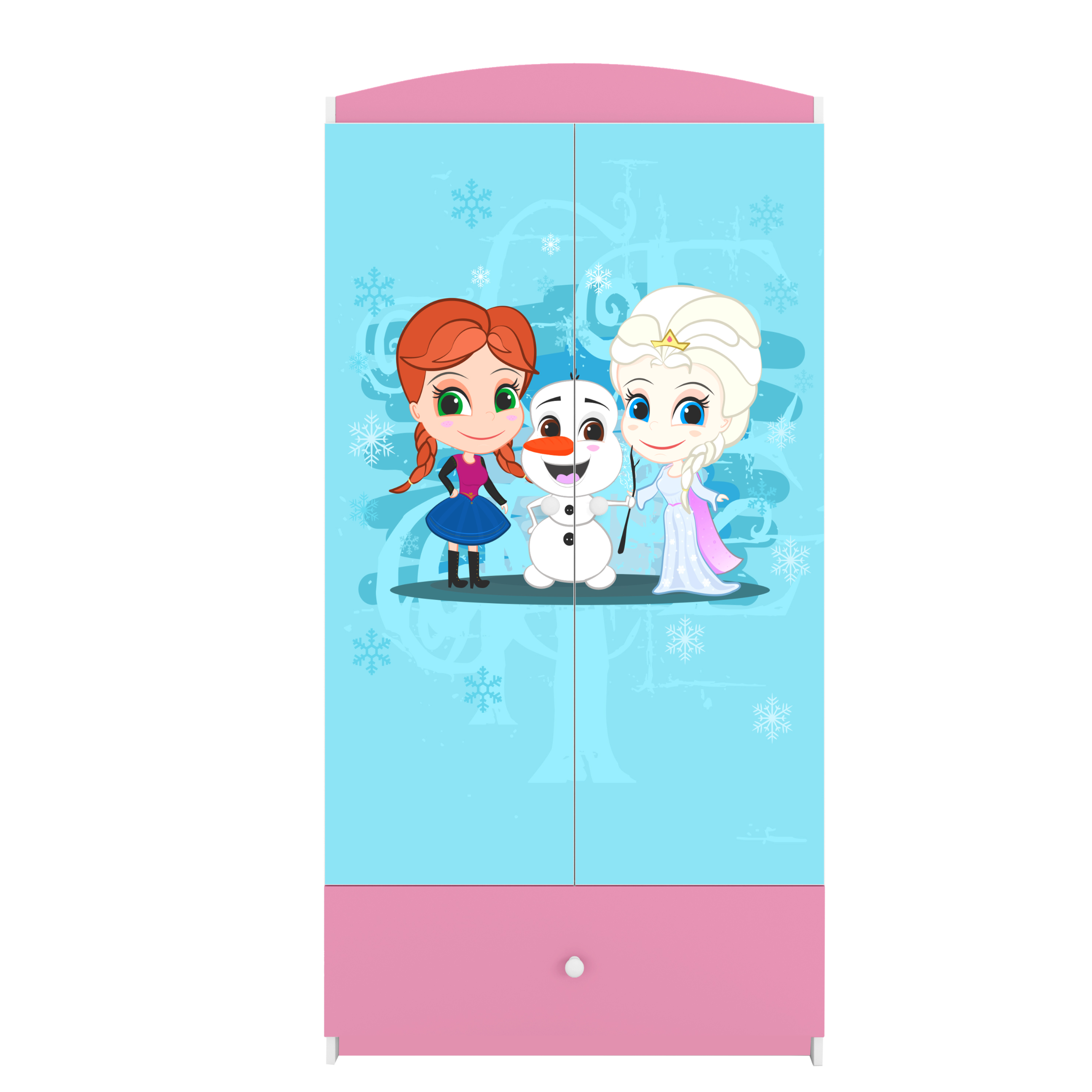 Armoire enfant rose clair