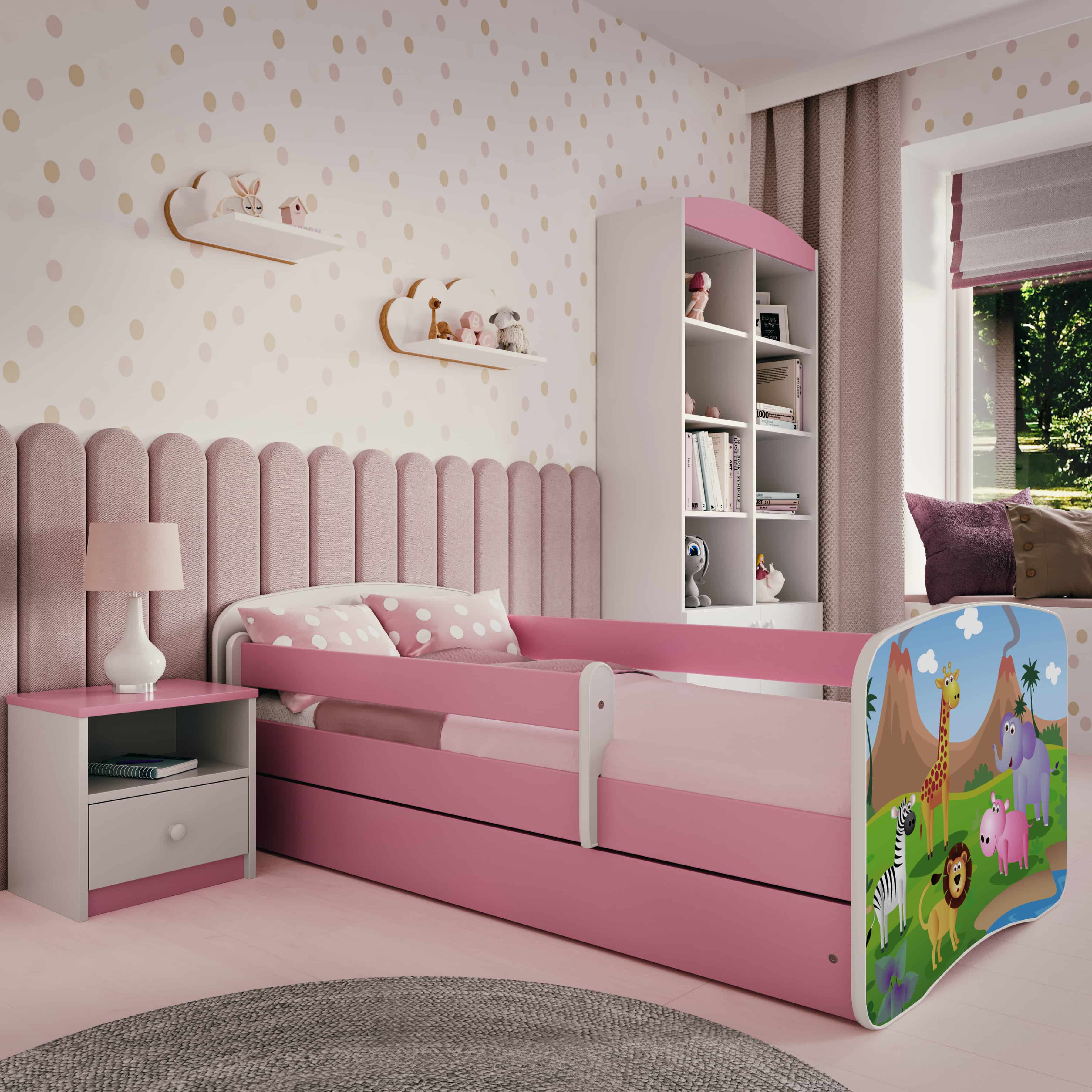 Lit enfant rose