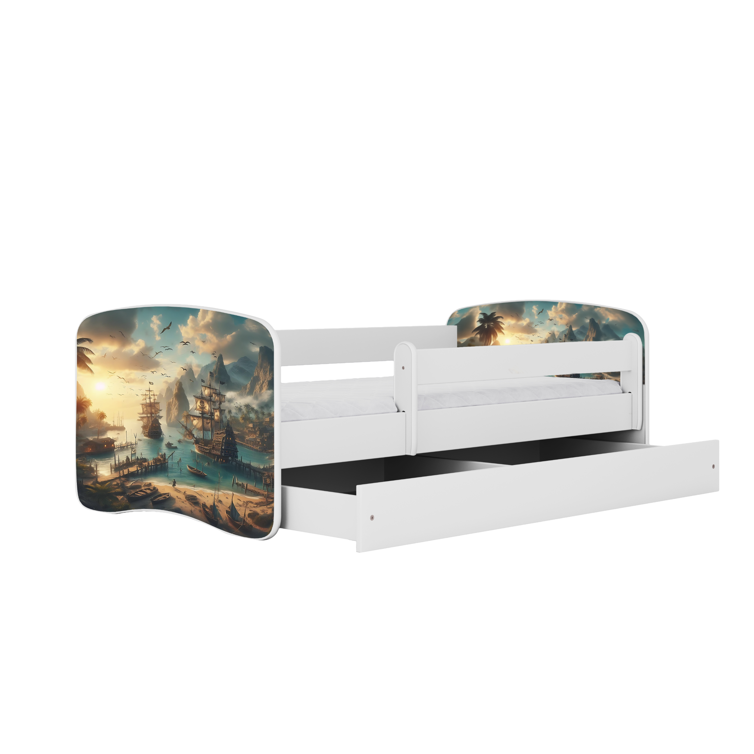 Lit enfant 80 x 180 cm, motif Bateau, vue 3