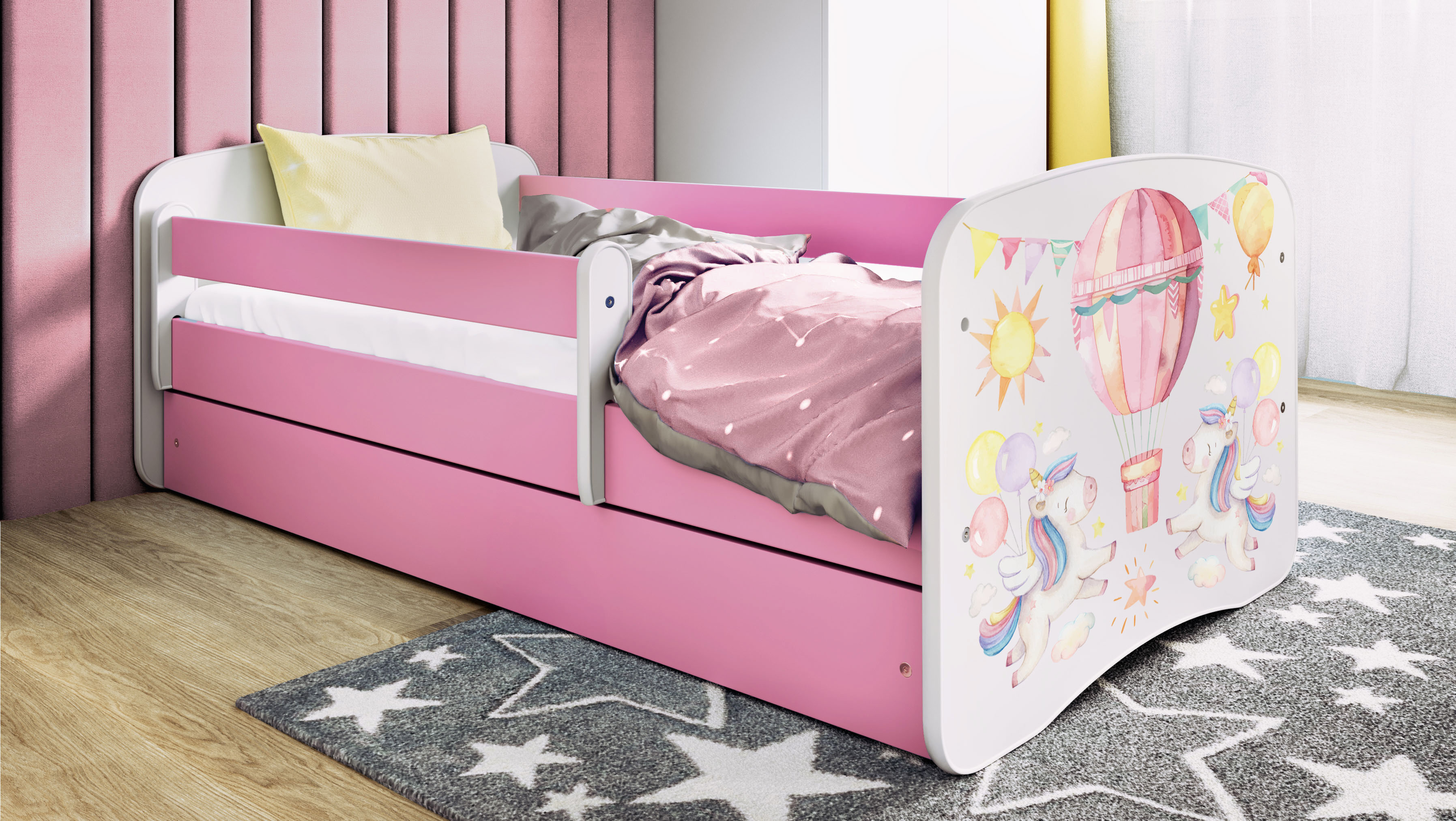 Lit enfant 70 x 140 cm, motif Ballons, vue 2