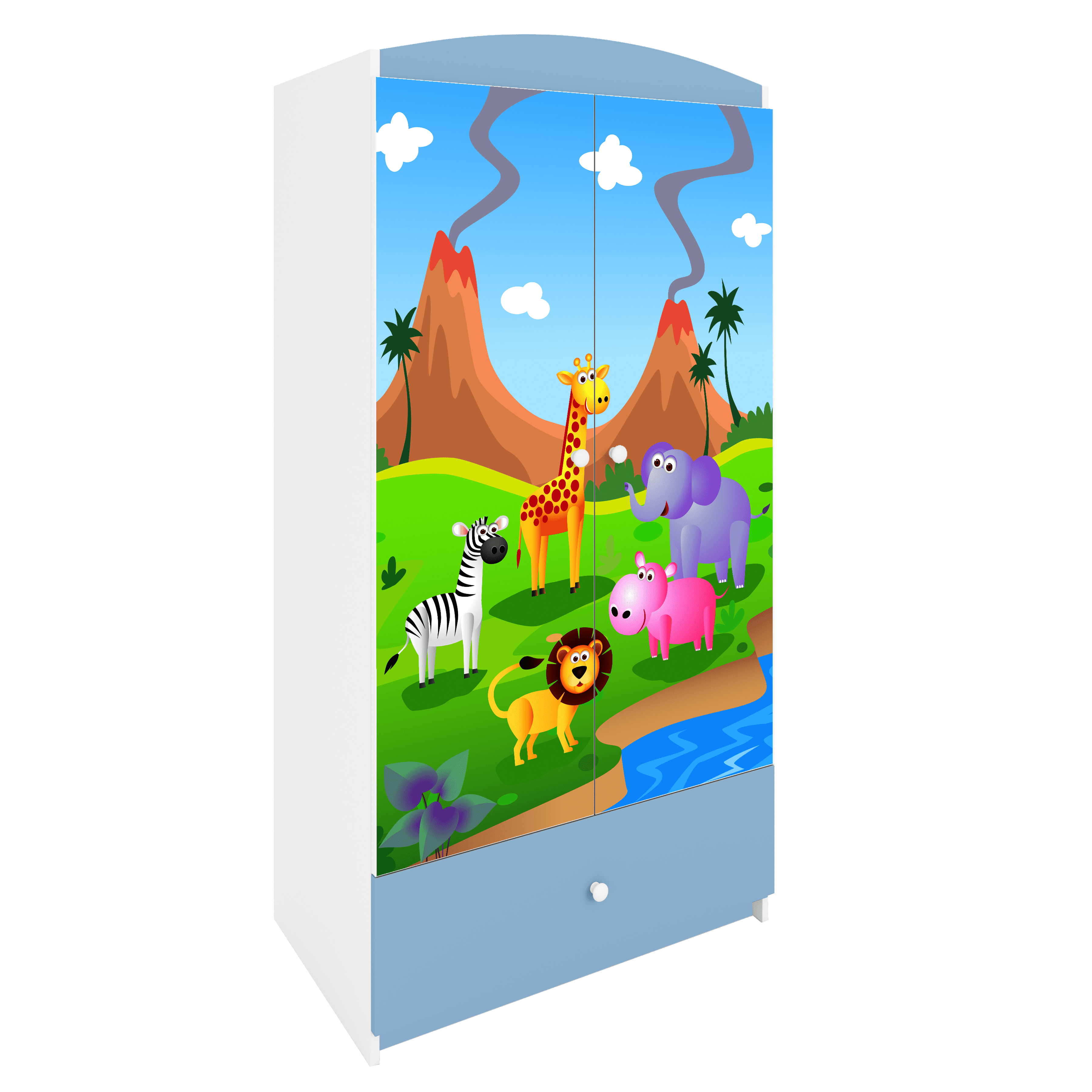 Armoire enfant bleu