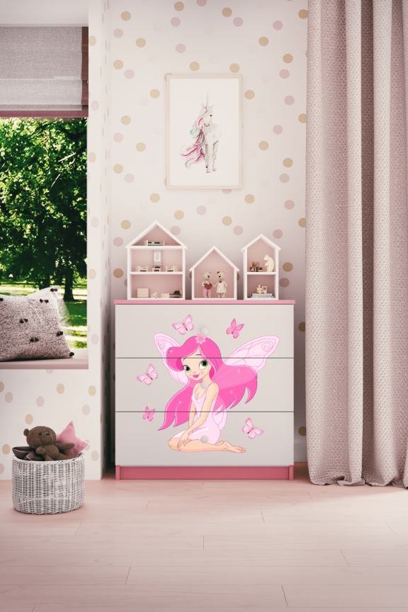 Kinderkommode Rosa