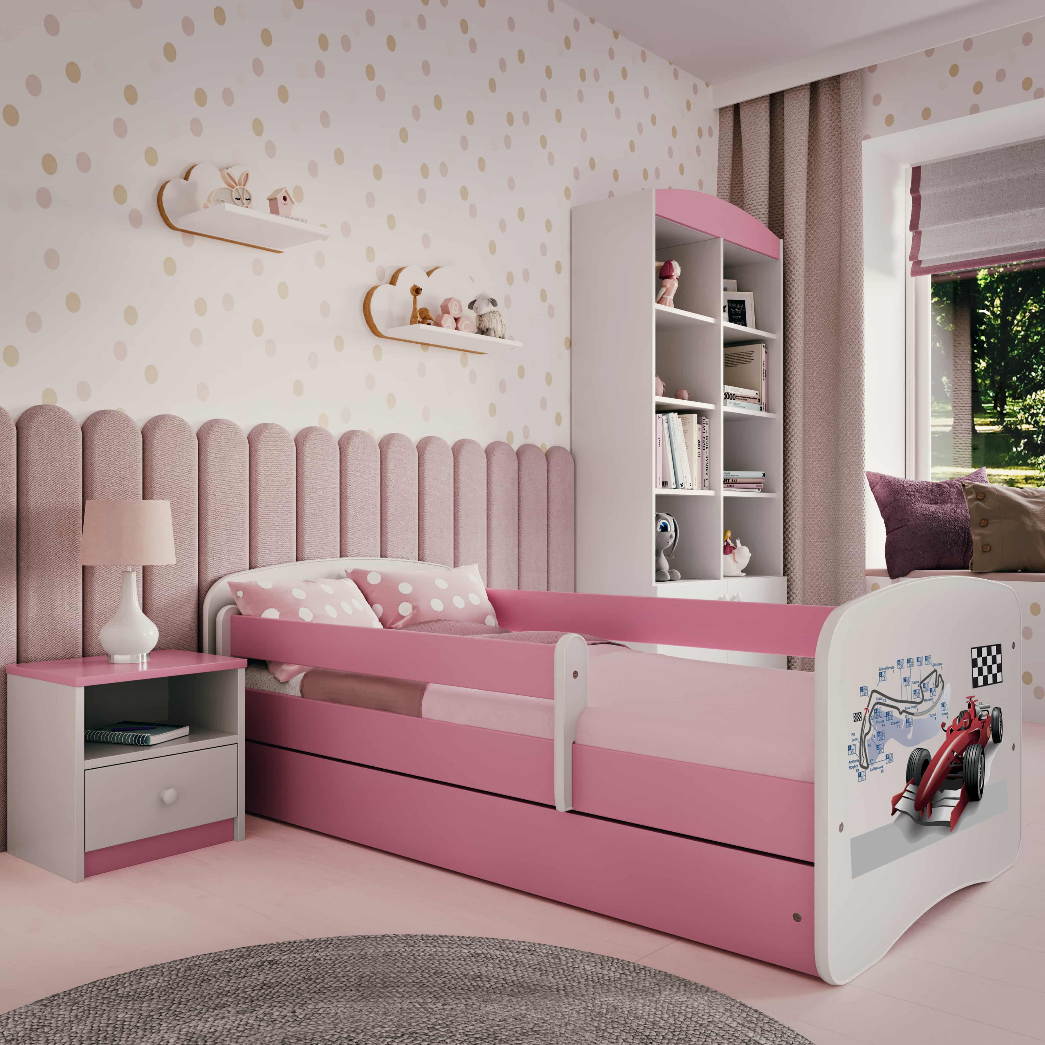 Lit enfant rose