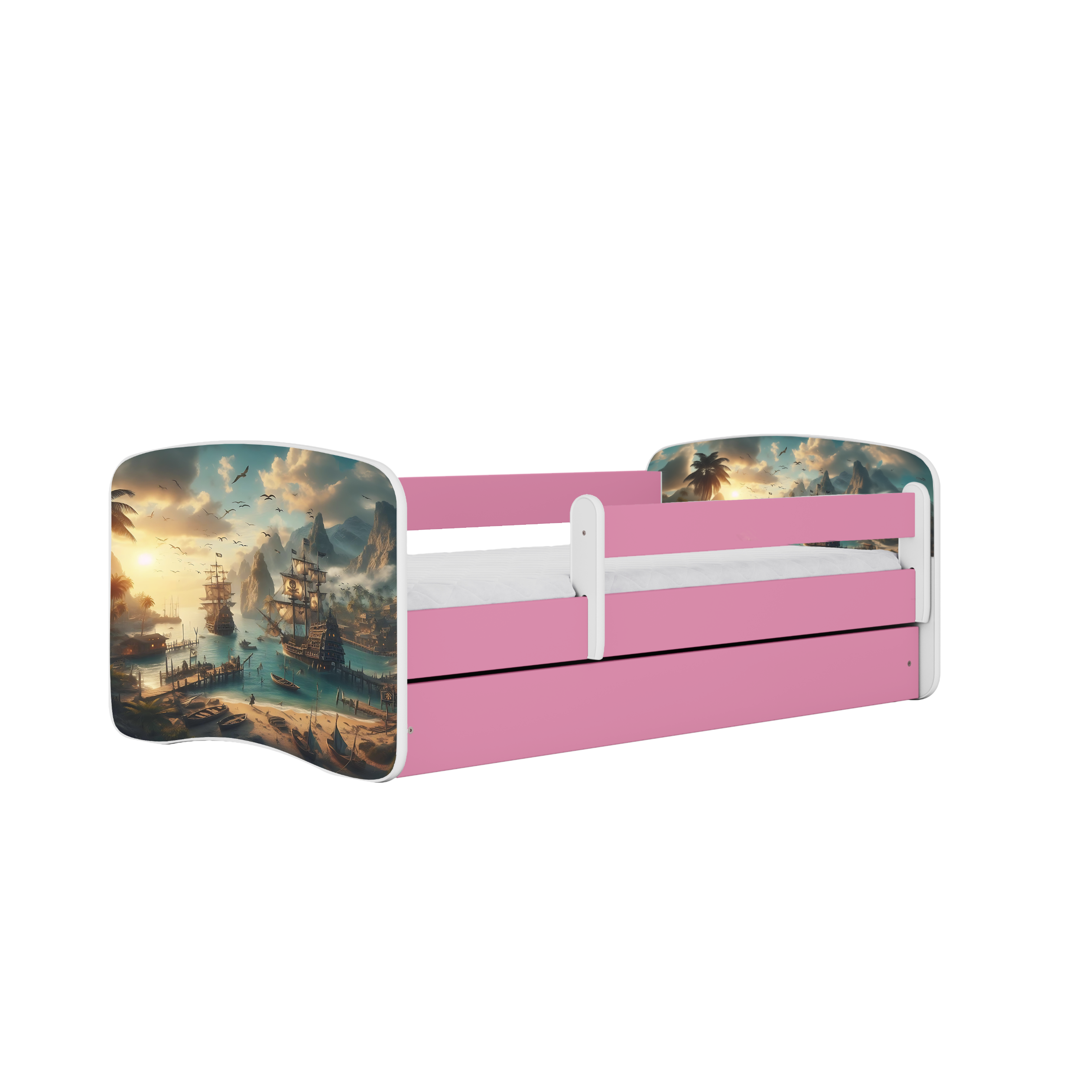 Lit enfant rose