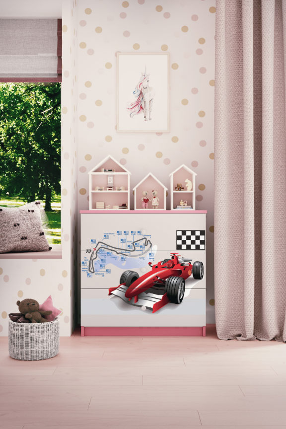 Kinderkommode Rosa