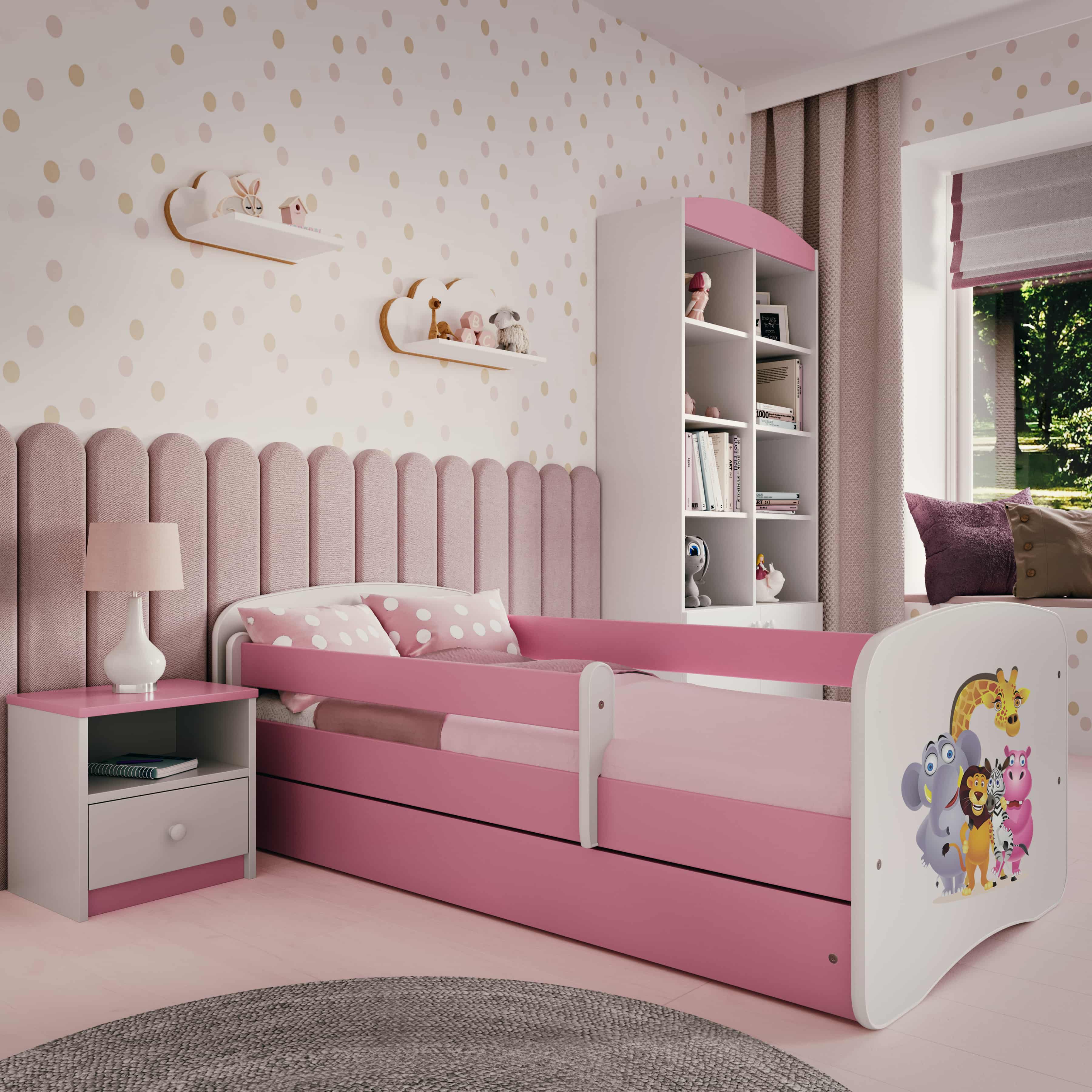 Lit enfant rose